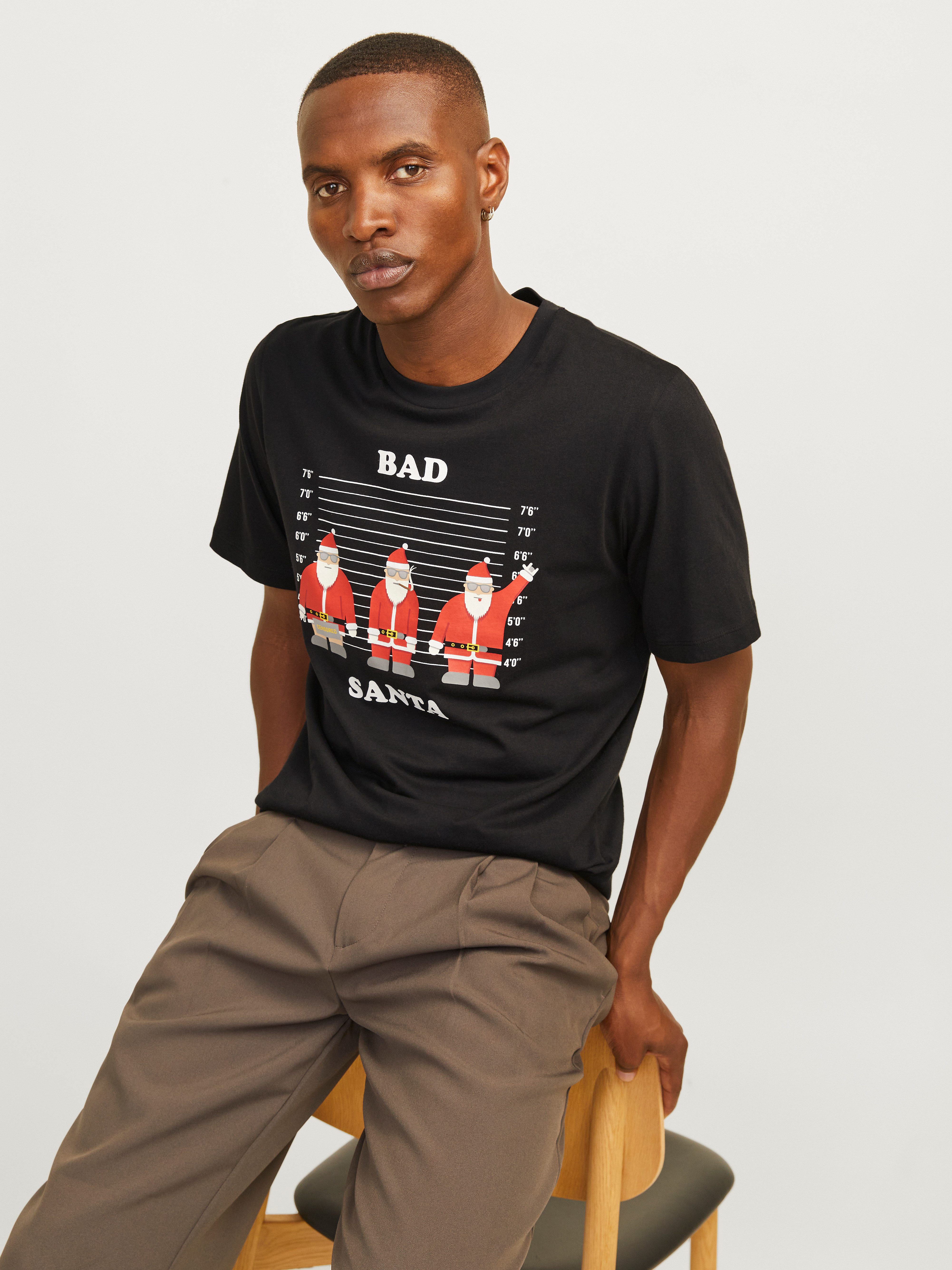 Jack & Jones Shirt met ronde hals JJXMAS FUNNY TEE SS CREW NECK
