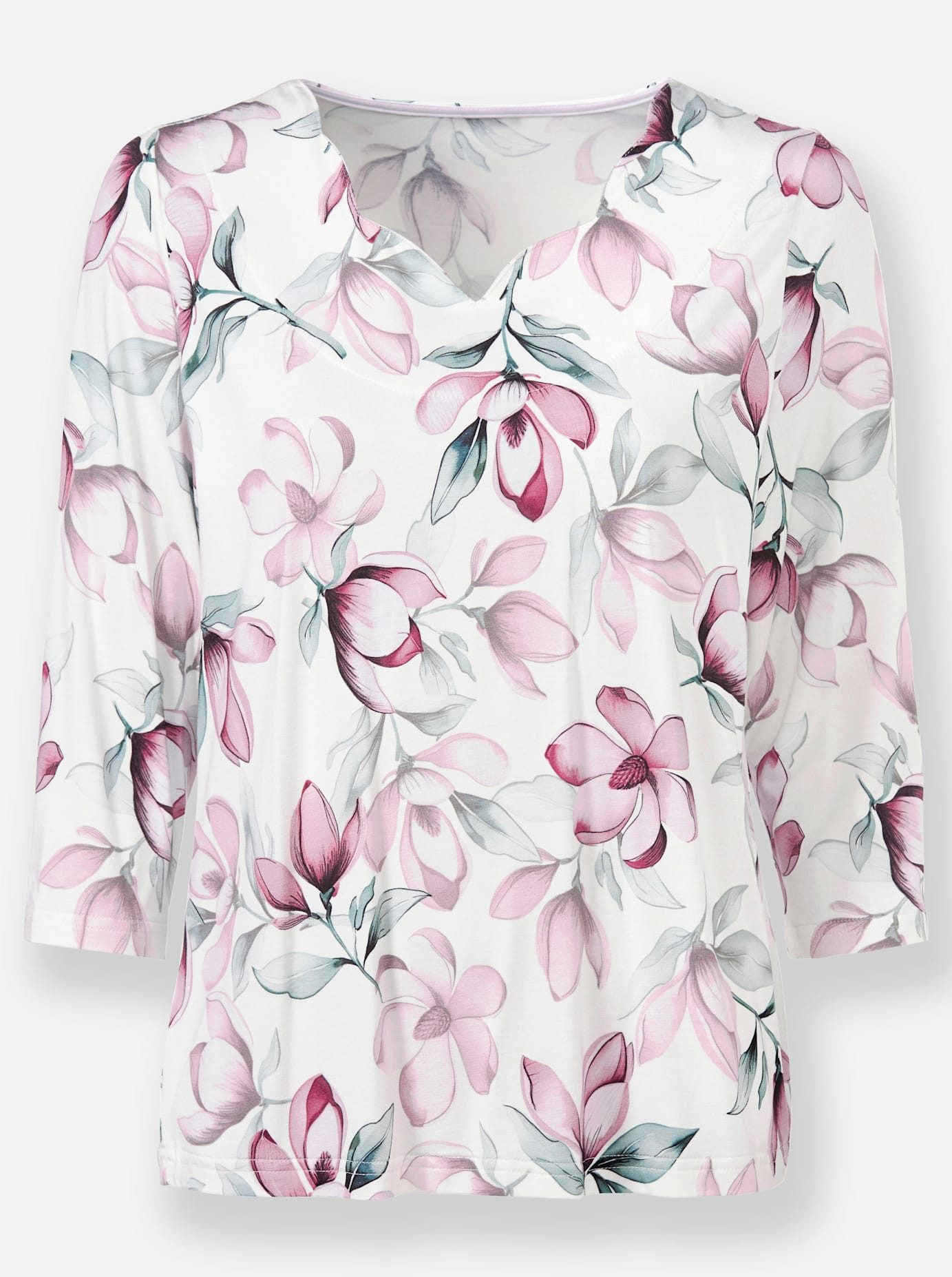 Lady Shirt met 3/4 mouwen Shirt (1-delig)