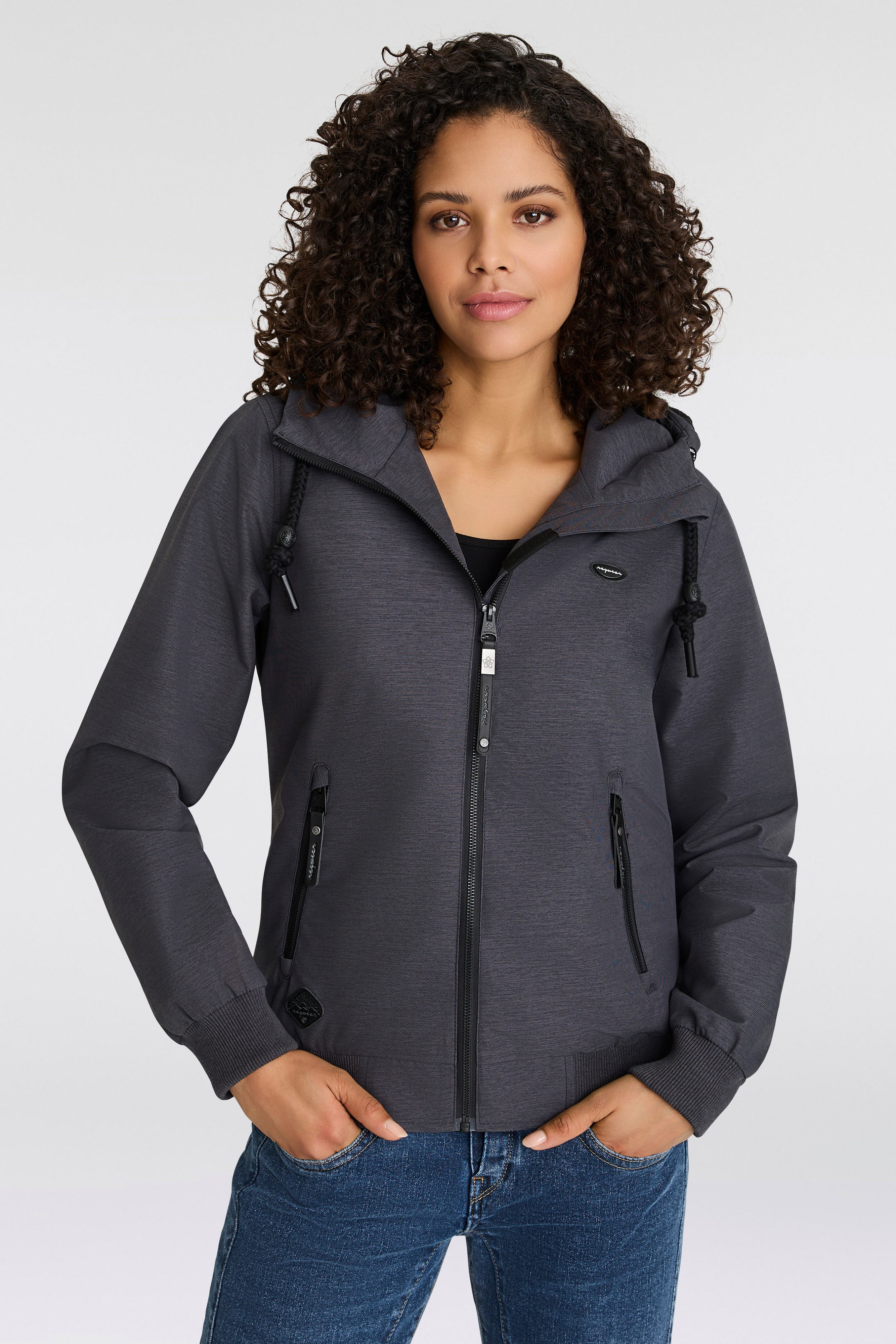 Ragwear Functioneel jack NUGGIE OMBRE O Tussenjas van waterafstotend materiaal