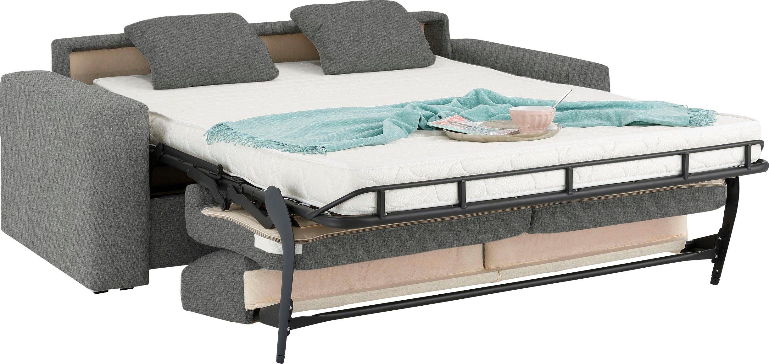 Home affaire Slaapbank Roma matras hoogte 14 cm Bedfunctie, met vering, lattenbodem, matras