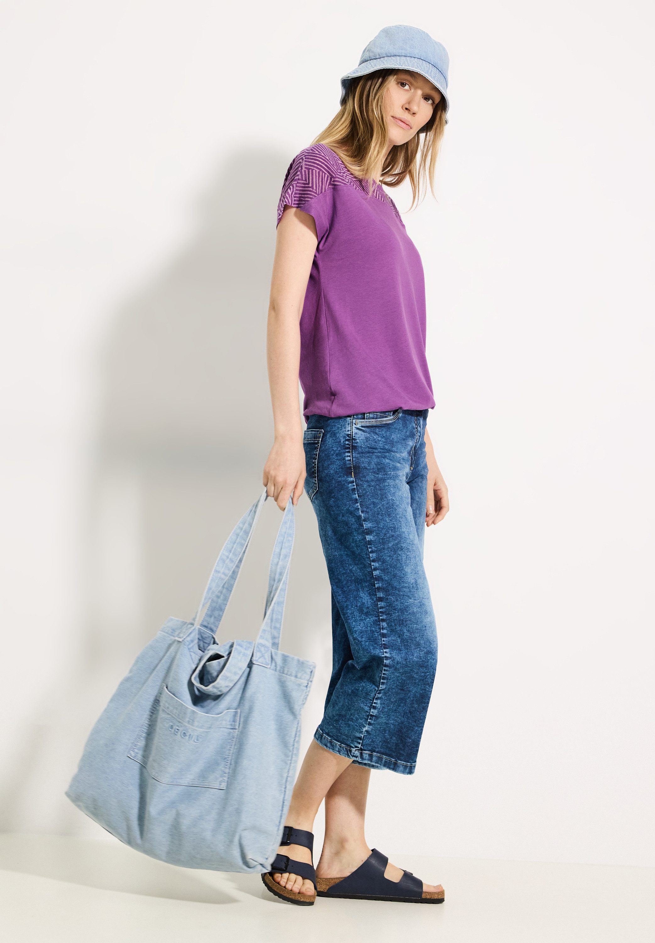Cecil T-shirt met elastische band