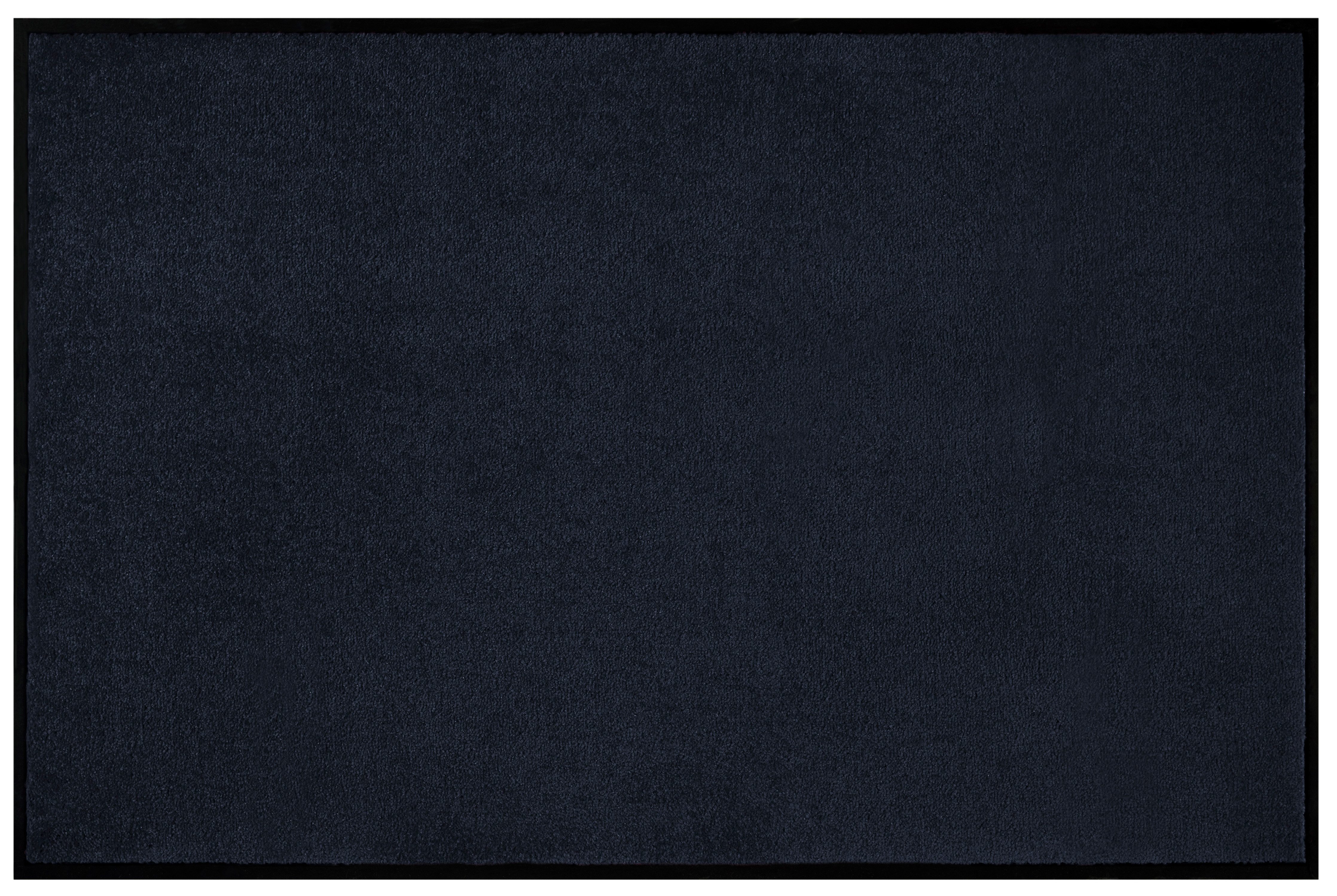 my home Mat Triton Vuilopvangmat, deurmat, in- en uitwendig, loper, wasbaar deurmatten maat 90 cm x 150 cm x 7 mm zwart