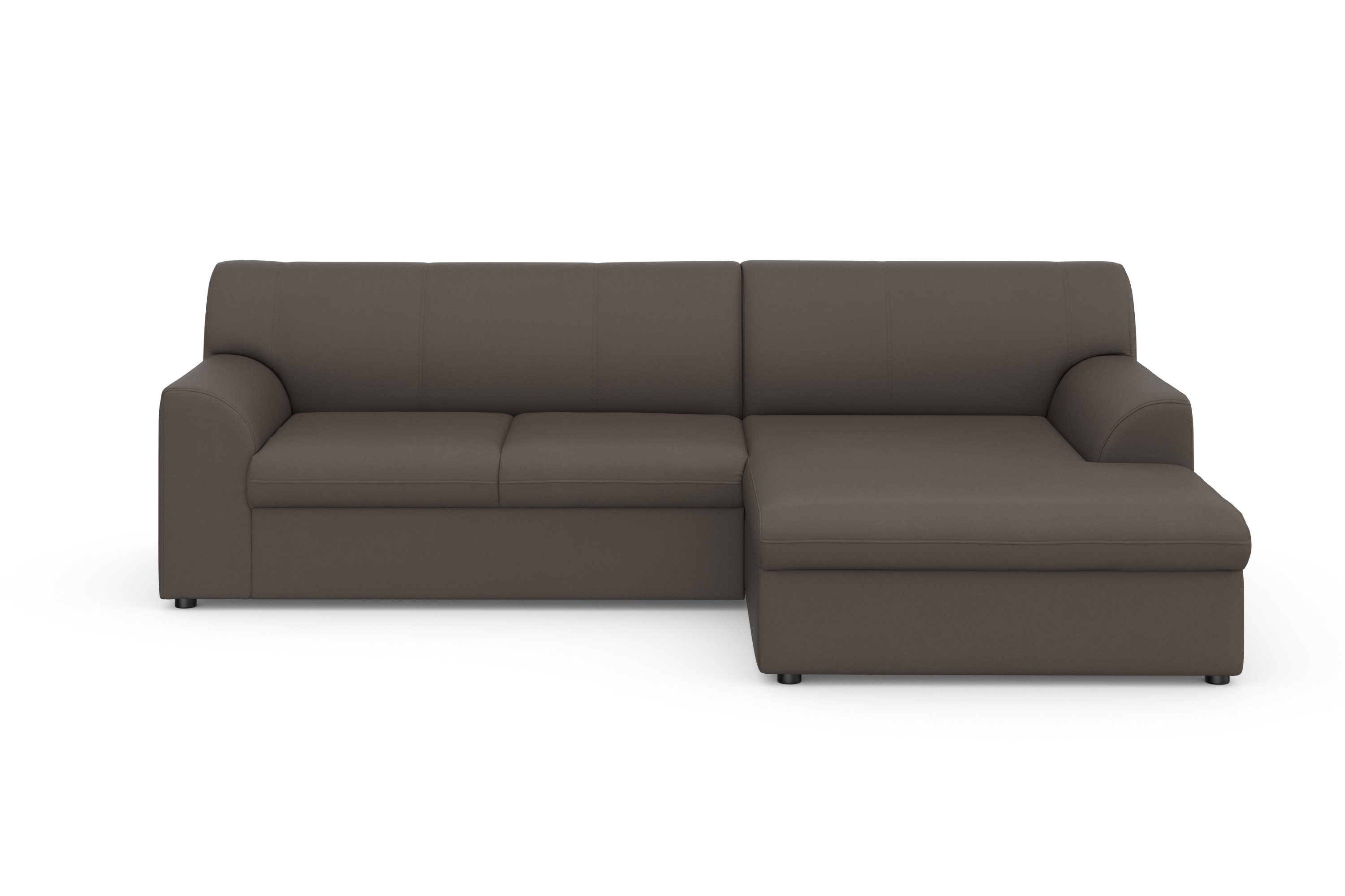 DOMO collection Hoekbank Topper, elegant en tijdloos, compacte afmetingen 245/155cm, L-vorm