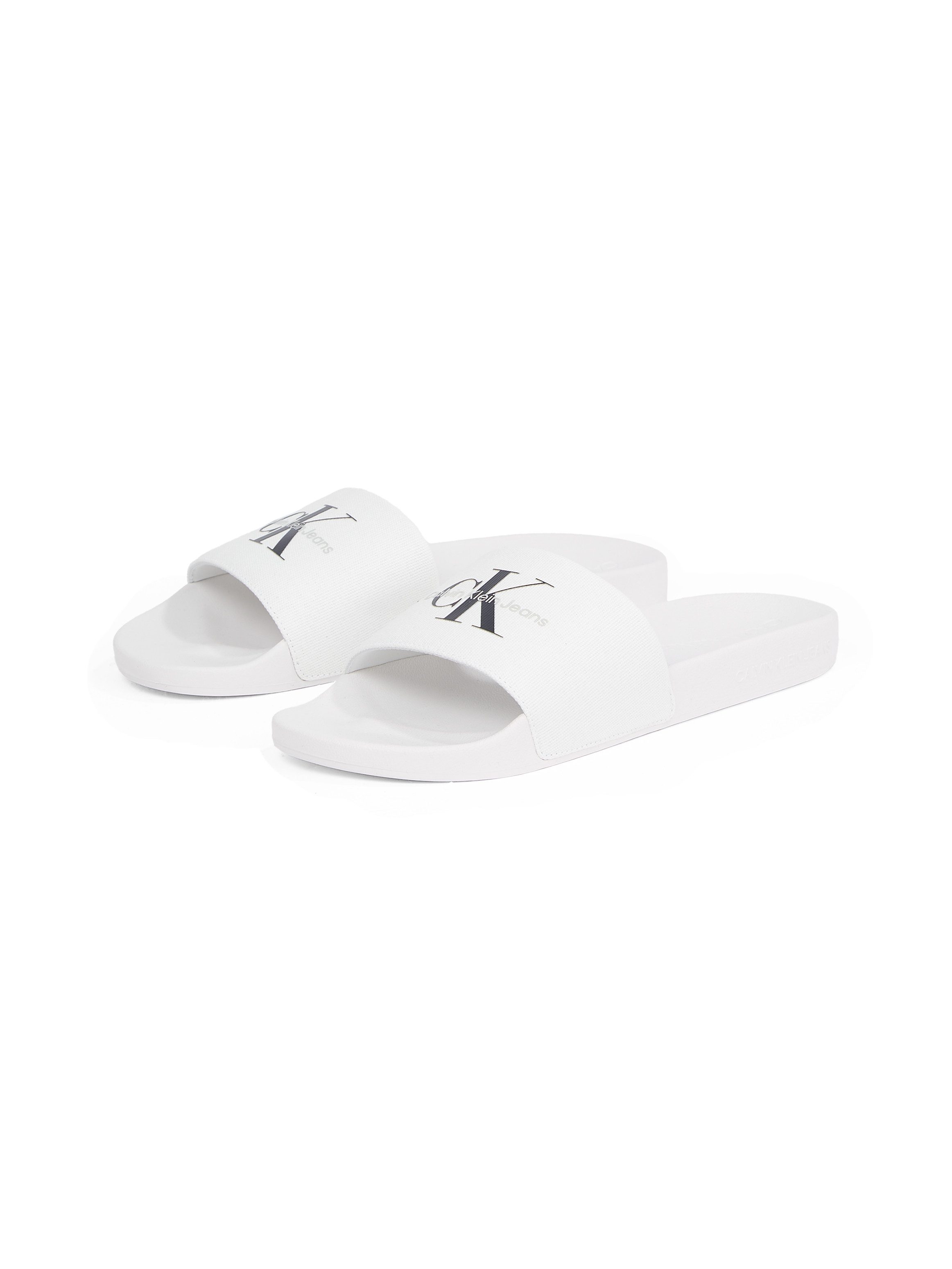 Calvin Klein Badslippers SLIDE MONOGRAM zomerschoen, slippers, badschoens, strandschoen met...