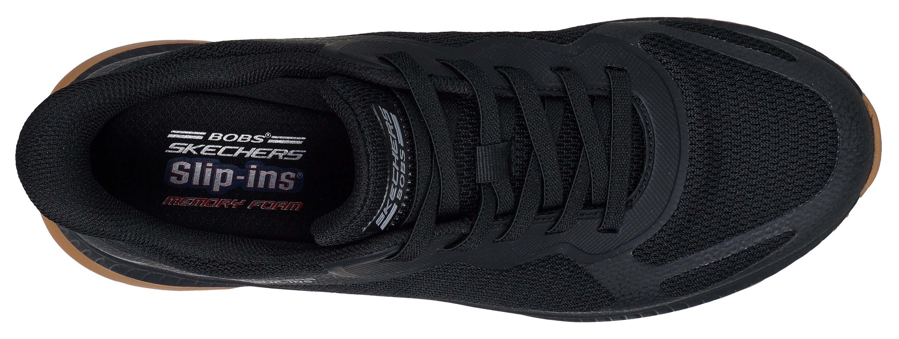 Skechers Slip-on sneakers BOBS SQUAD 4 Trainingsschoen, sneaker, veterschoen voor gemakkelijk in stappen