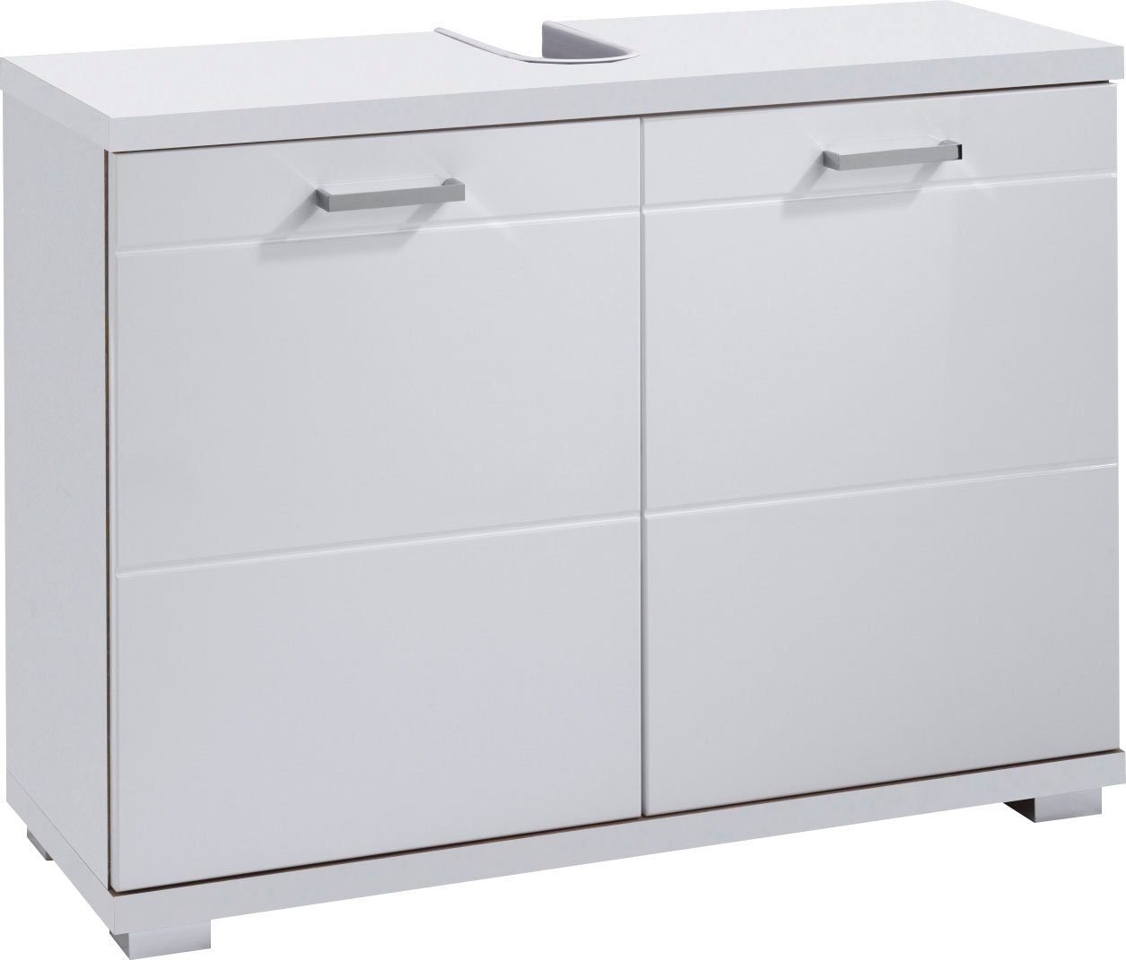 byLIVING Wastafelonderkast Nebraska Breedte 80 cm, badkamerkast, mdf-fronten in hoogglans-look
