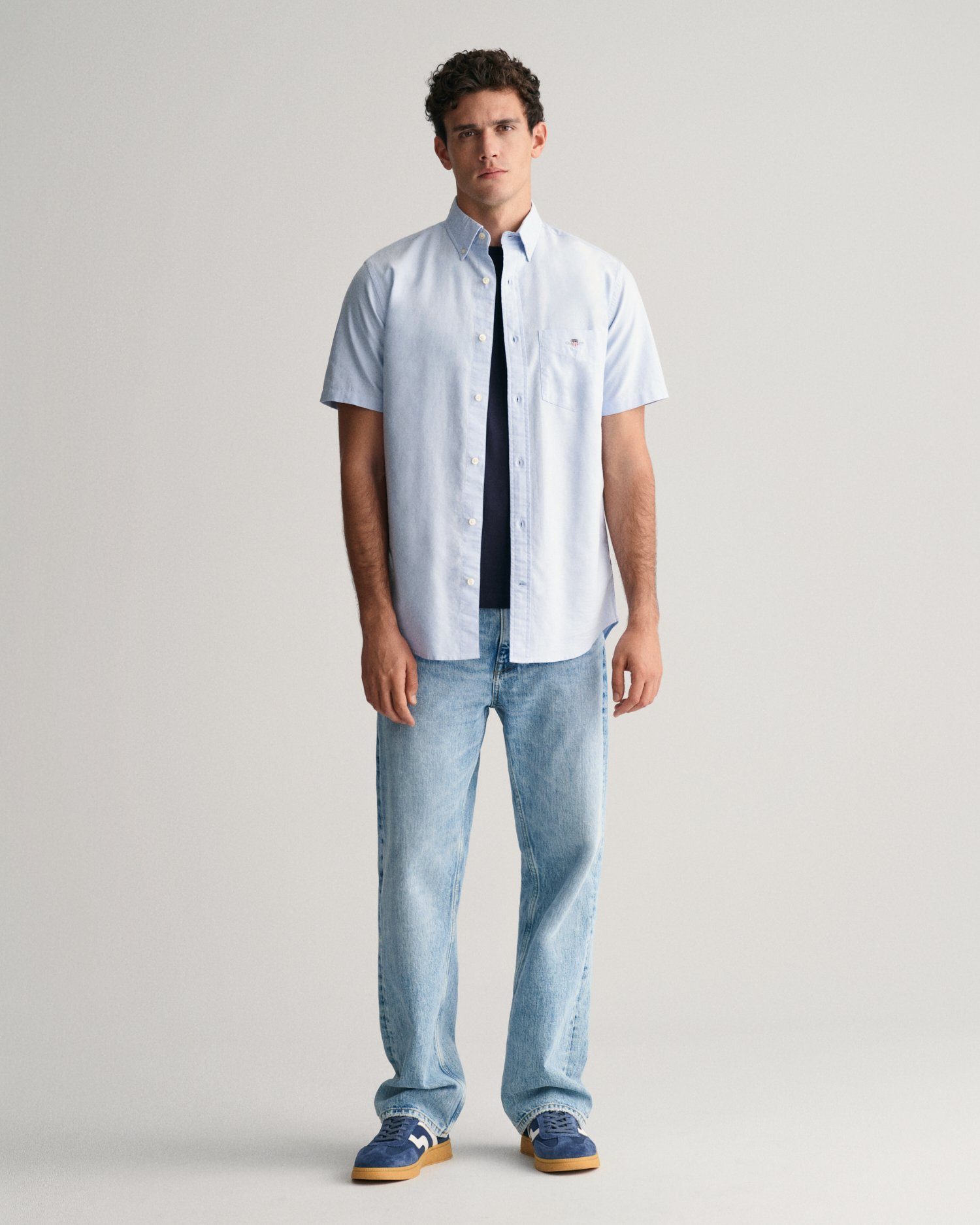 Gant Overhemd met korte mouwen REG OXFORD SHIRT
