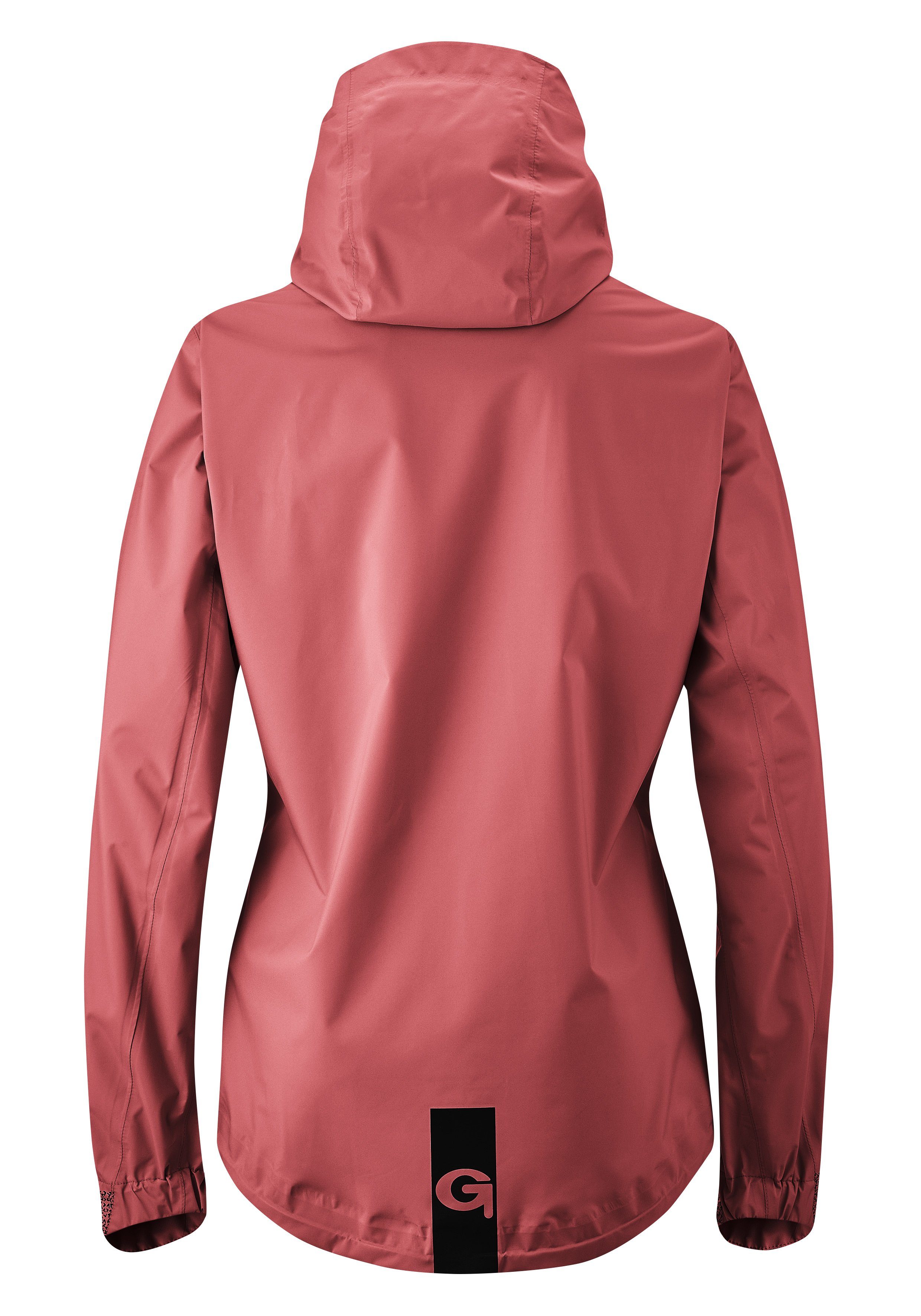Gonso Fietsjack Save Jacket Trail W Dames regenjack wind- en waterdicht, fietsjack met capuchon