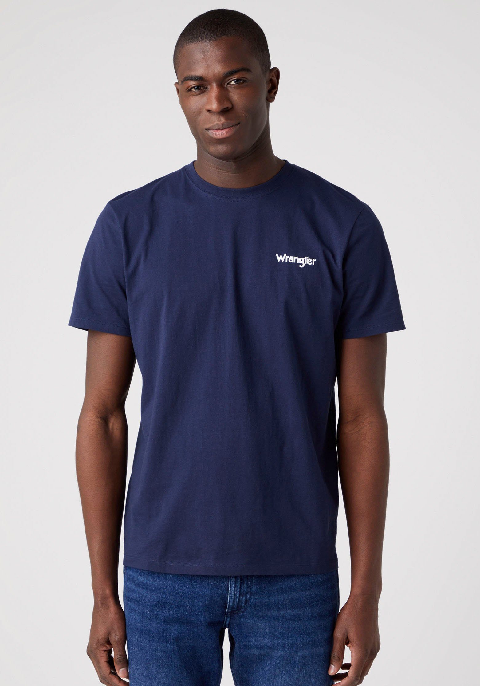 Wrangler T-shirt Sign Off (2-delig, Set van 2)