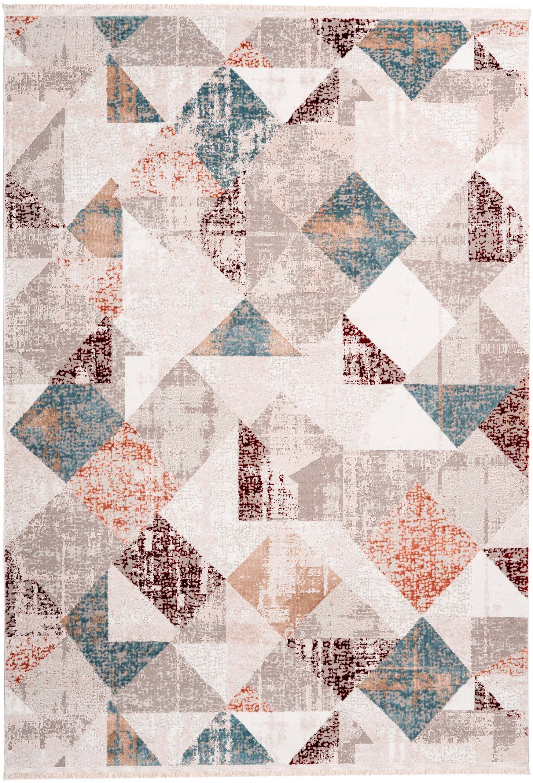 calo-deluxe Vloerkleed Miran 125 Vintage-design, met franje, woonkamer