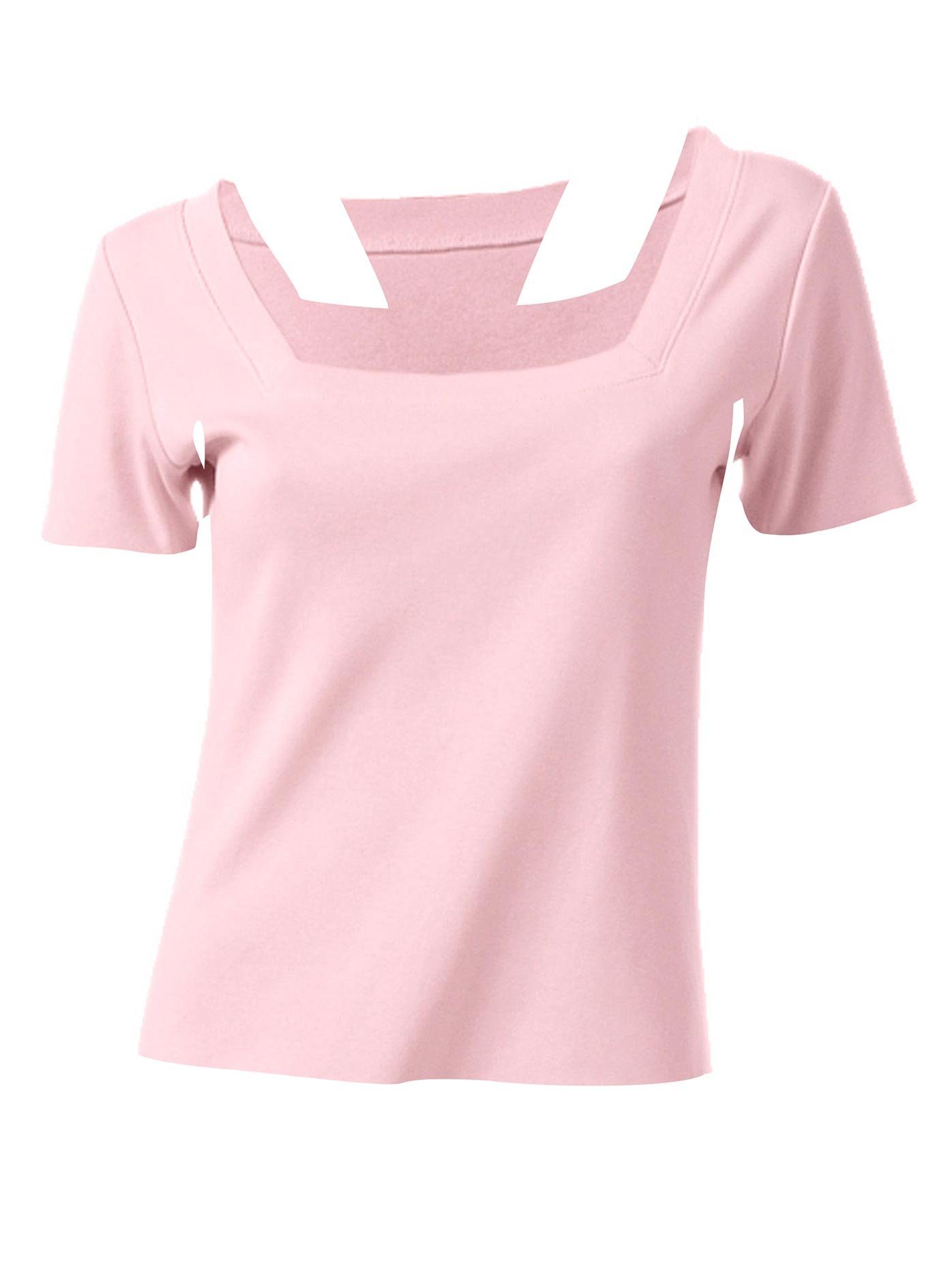 heine Shirt met korte mouwen Shirt met carréhals (1-delig)