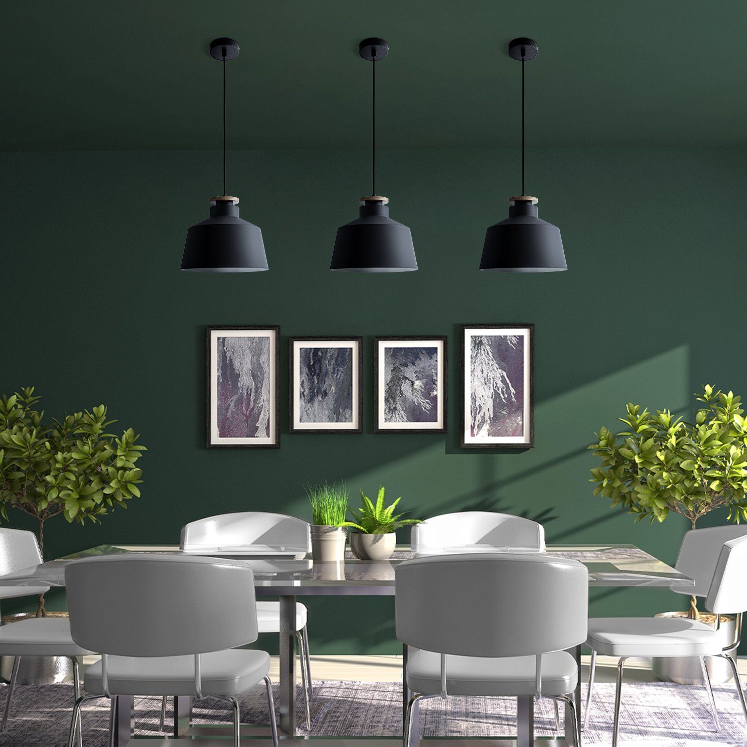 Paco Home Hanglamp JACK U Hanglamp eetkamer keukenlamp Eettafellamp Scandinavisch E27