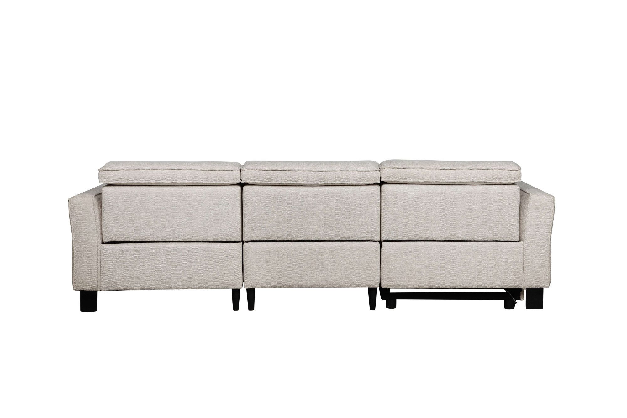 Places of Style Hoekbank Carpari, L-vorm, 263 cm, handmatige of elektrische relaxfunctie