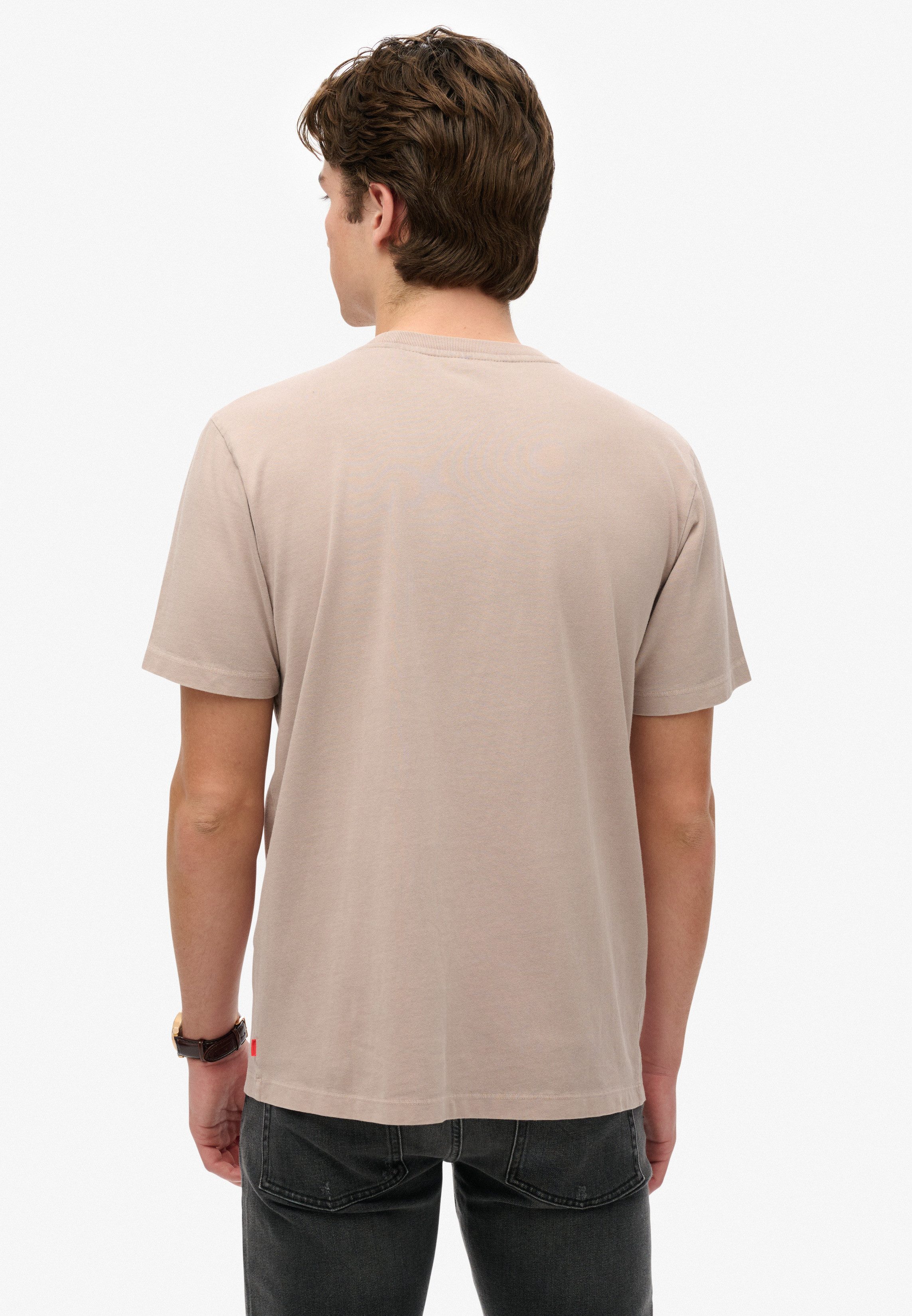 Superdry Shirt met ronde hals MICRO LOGO T SHIRT