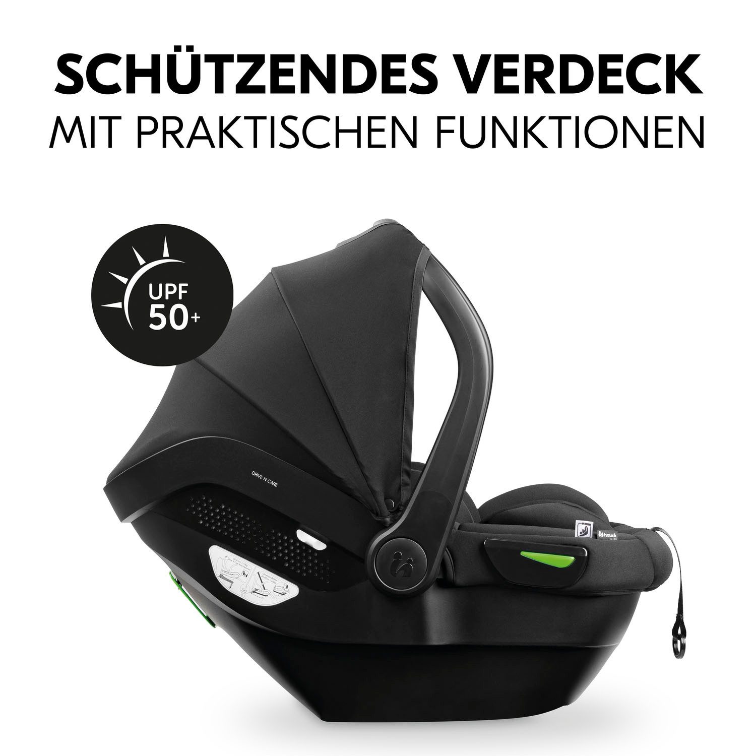 Hauck Babyzitje Drive N Care inclusief basis en newborn-inzet (set, 2-delig)