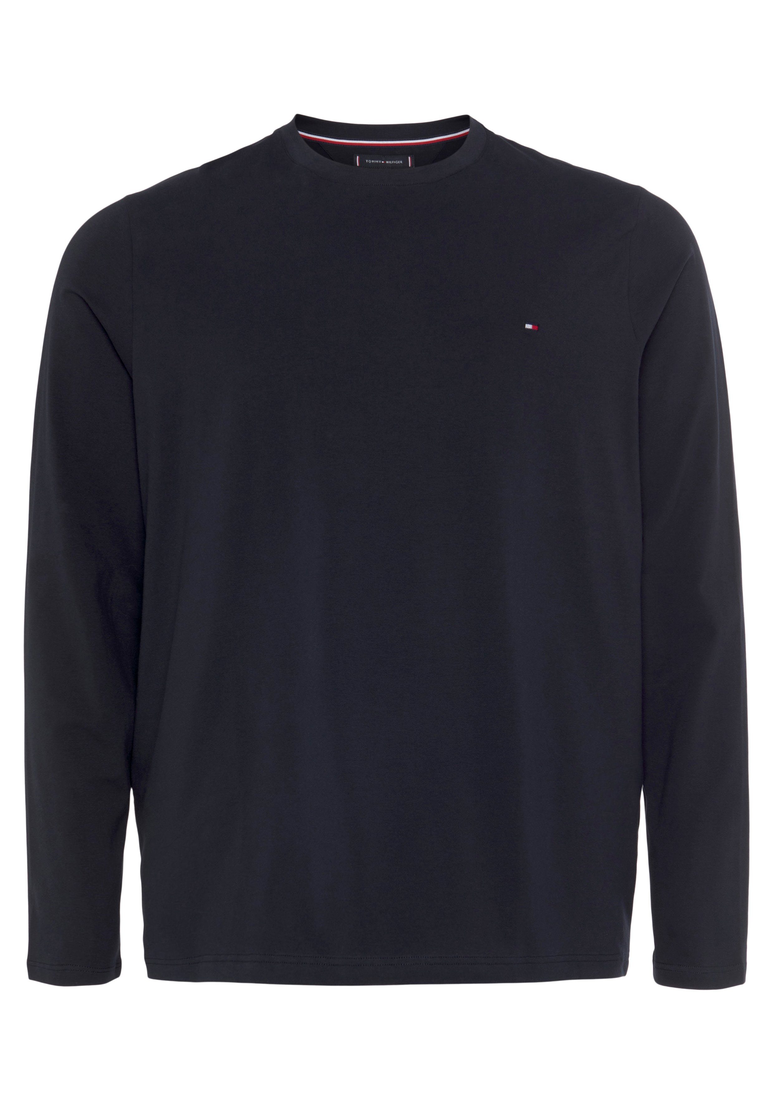 Tommy Hilfiger Longsleeve BT-STRETCH SLIM FIT TEE-B met ronde hals en logo
