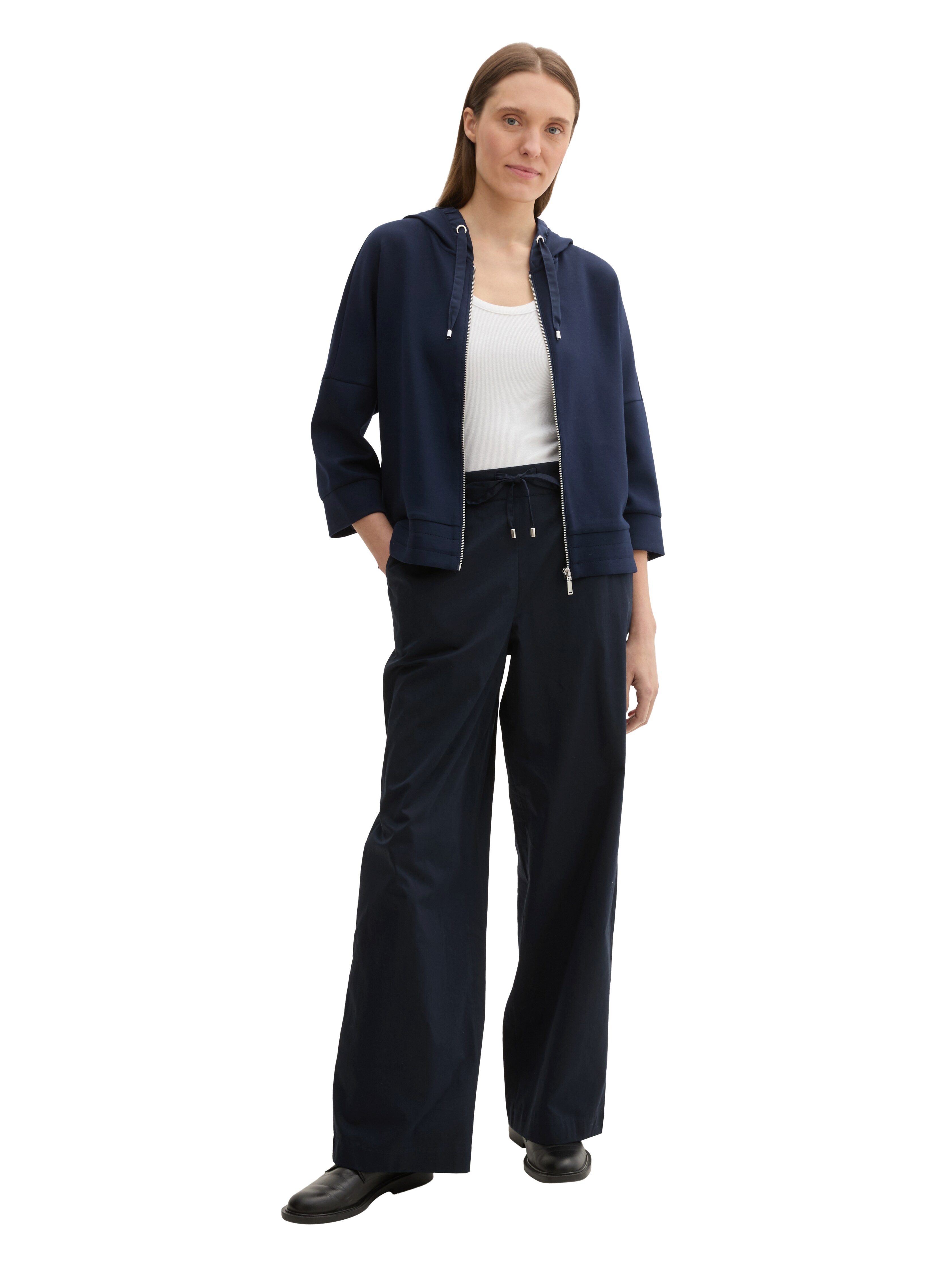 Tom Tailor Sweatvest met een capuchon