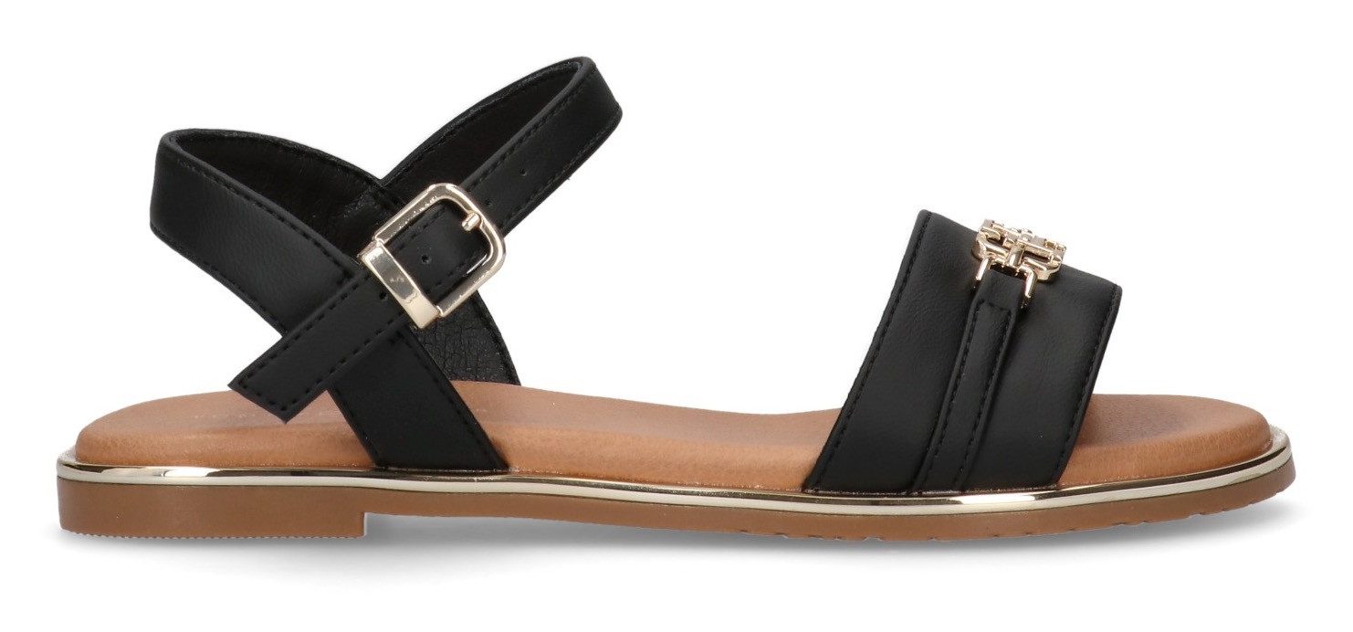 Tommy Hilfiger Sandalen , glitter-sandaal, sandaal met sierelement