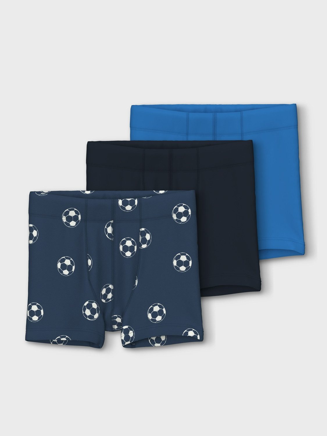 Name It Trunk NMMTIGHTS 3P DARK DENIM FOOTBALL NOOS (set 3 stuks)