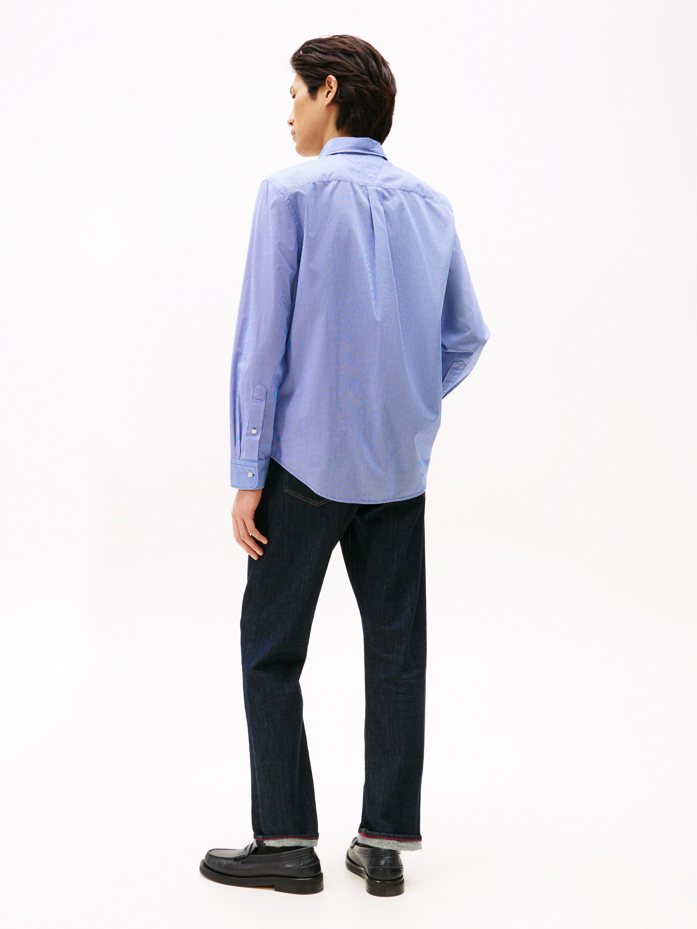 Tommy Hilfiger Overhemd met lange mouwen FLEX POPLIN MICRO GINGHAM