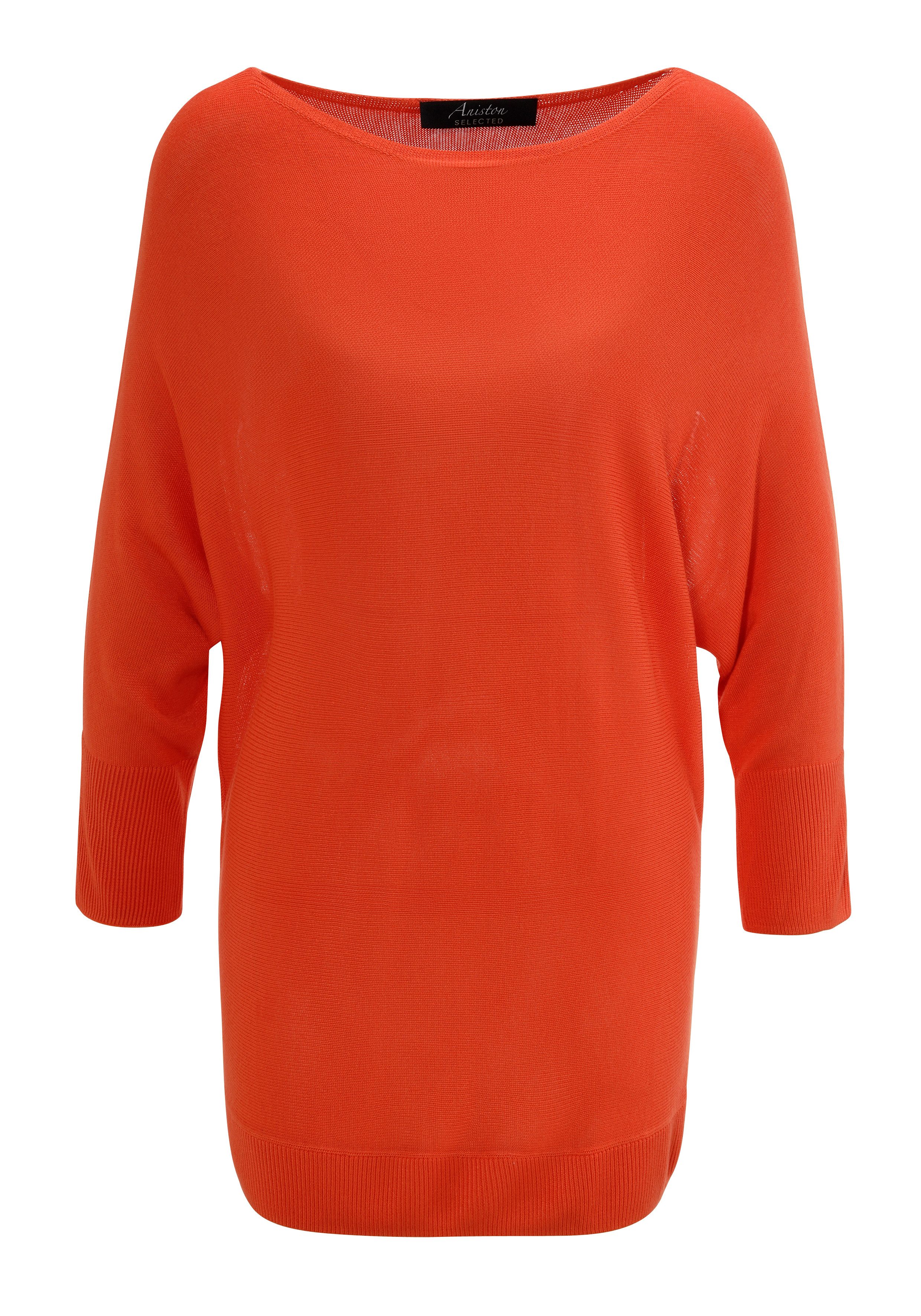 Aniston SELECTED Gebreide trui met boothals - nieuwe collectie