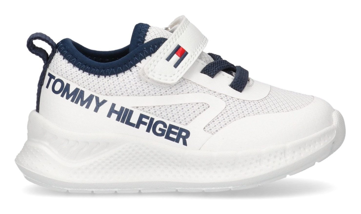Tommy Hilfiger Sneakers , slip-on sneakers, klittenbandschoen met grote logo-opdruk