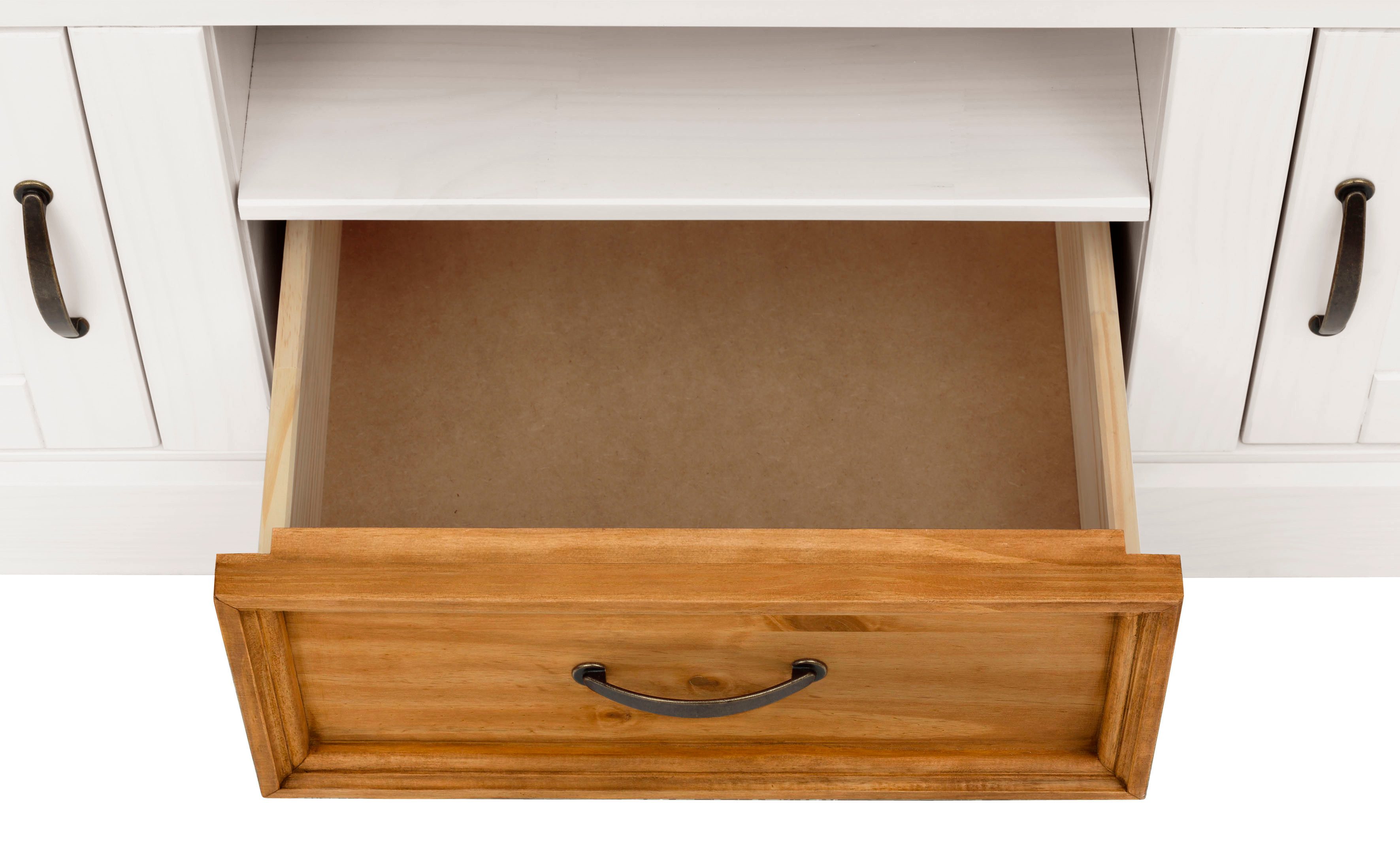 Home affaire Wandmeubel Selma 2 vitrines en 1 lowboard (set, 3-delig)