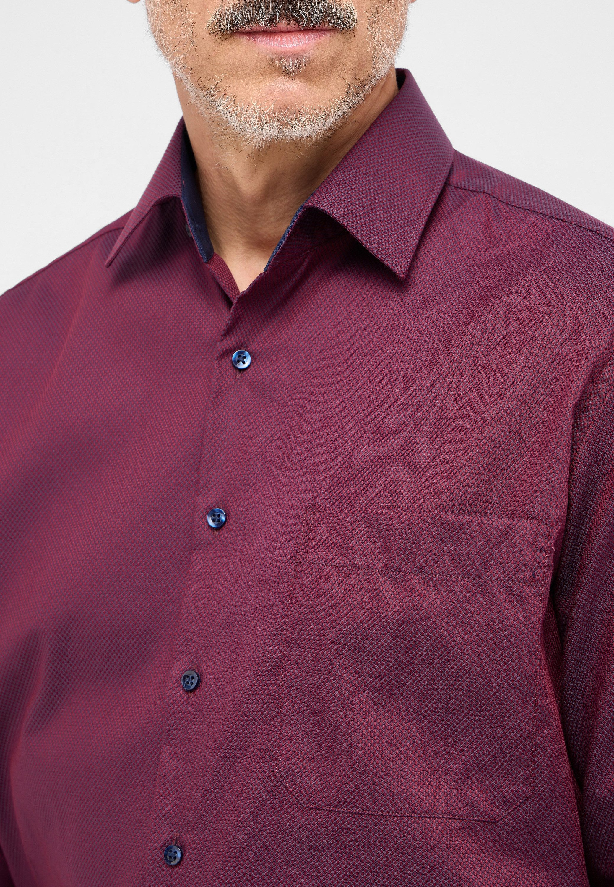 Eterna Overhemd met lange mouwen Slim fit NON IRON (strijkvrij)