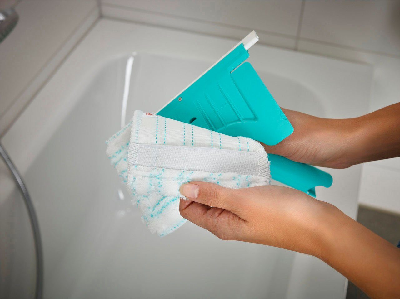 Leifheit Vloerwisserset Bath Cleaner micro duo Telescope 125