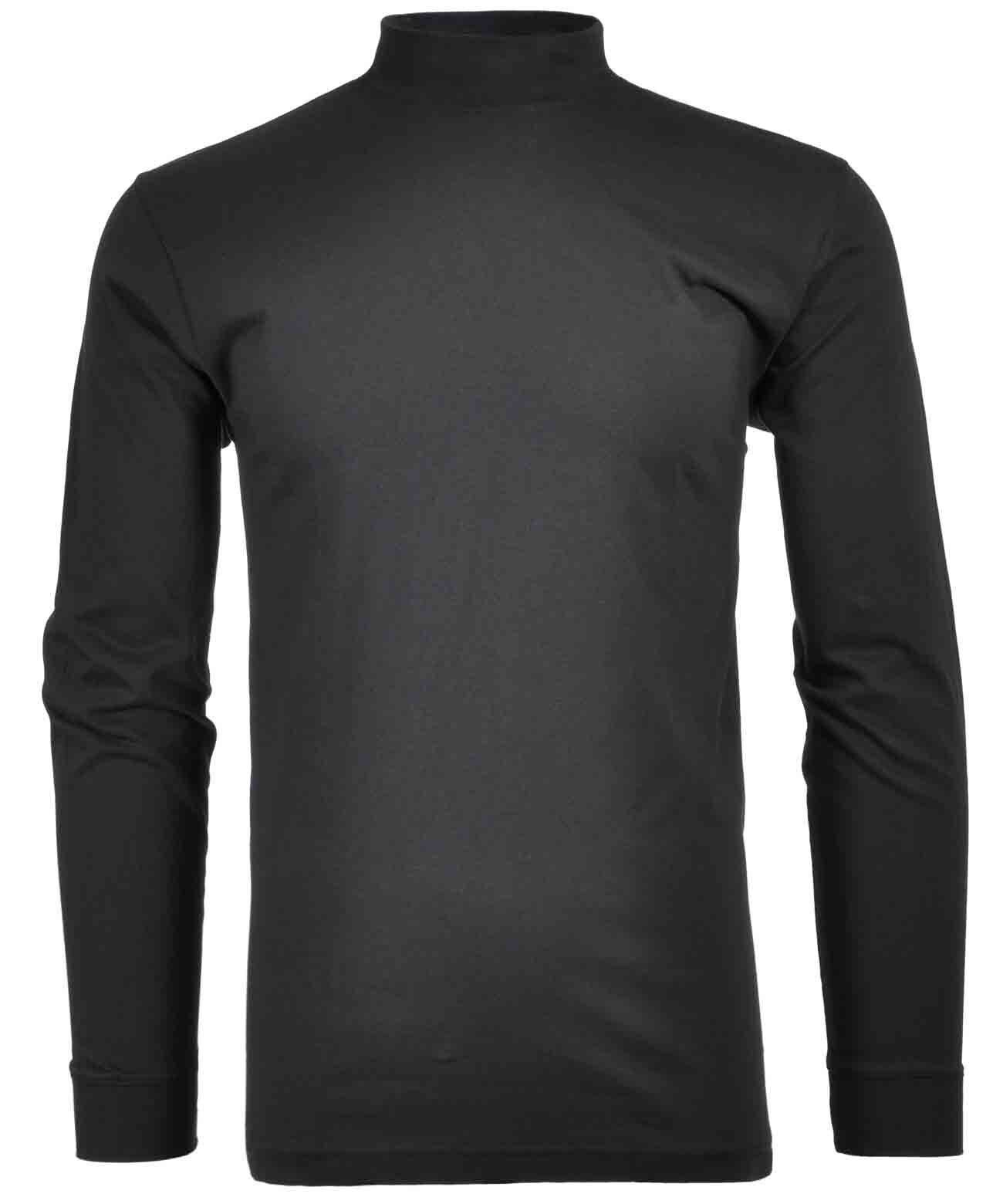 RAGMAN Shirt met staande kraag heren t-shirts maat XL zwart