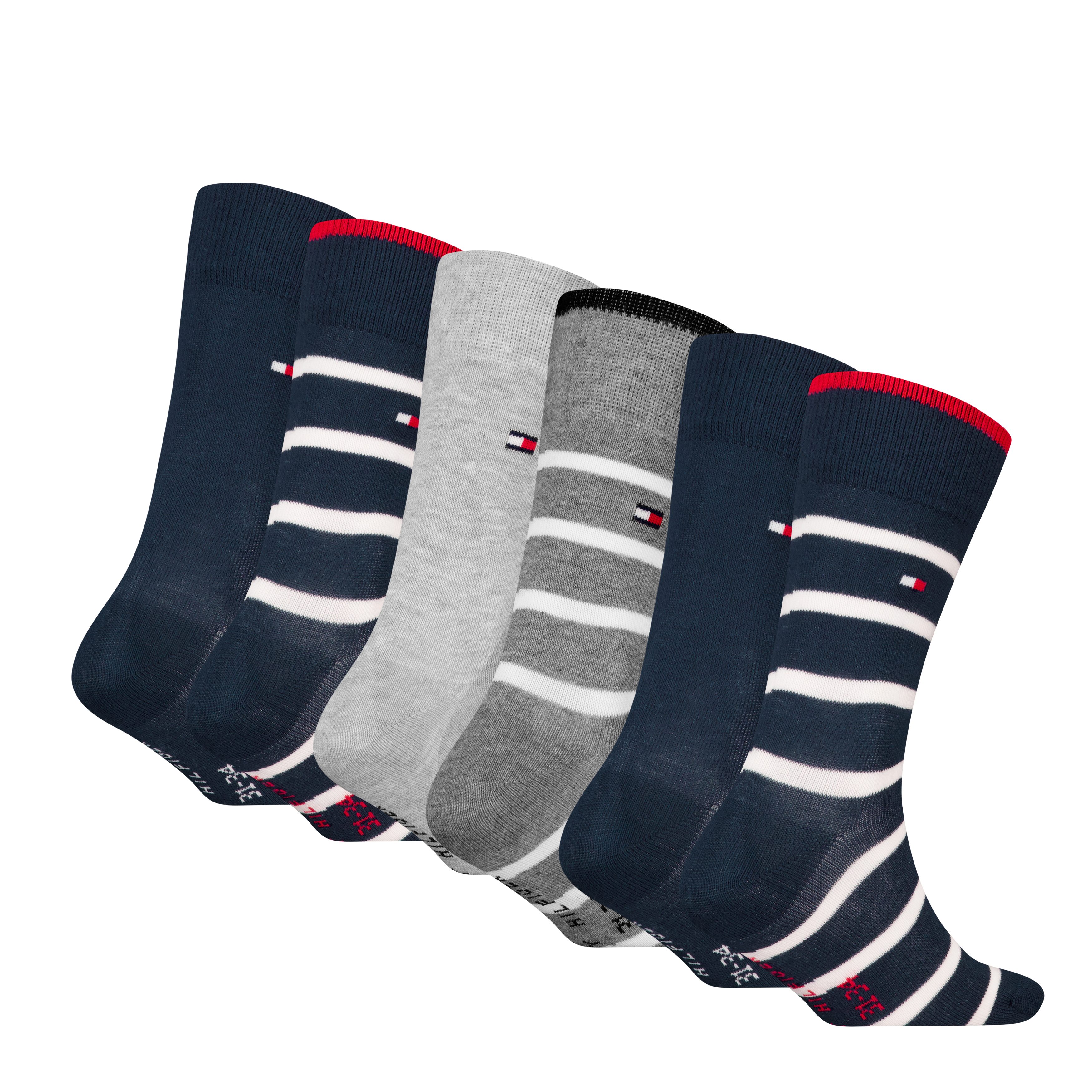 Tommy Hilfiger Sokken TH KIDS SOCK 6P BRETON STRIPE ECOM (6 paar)