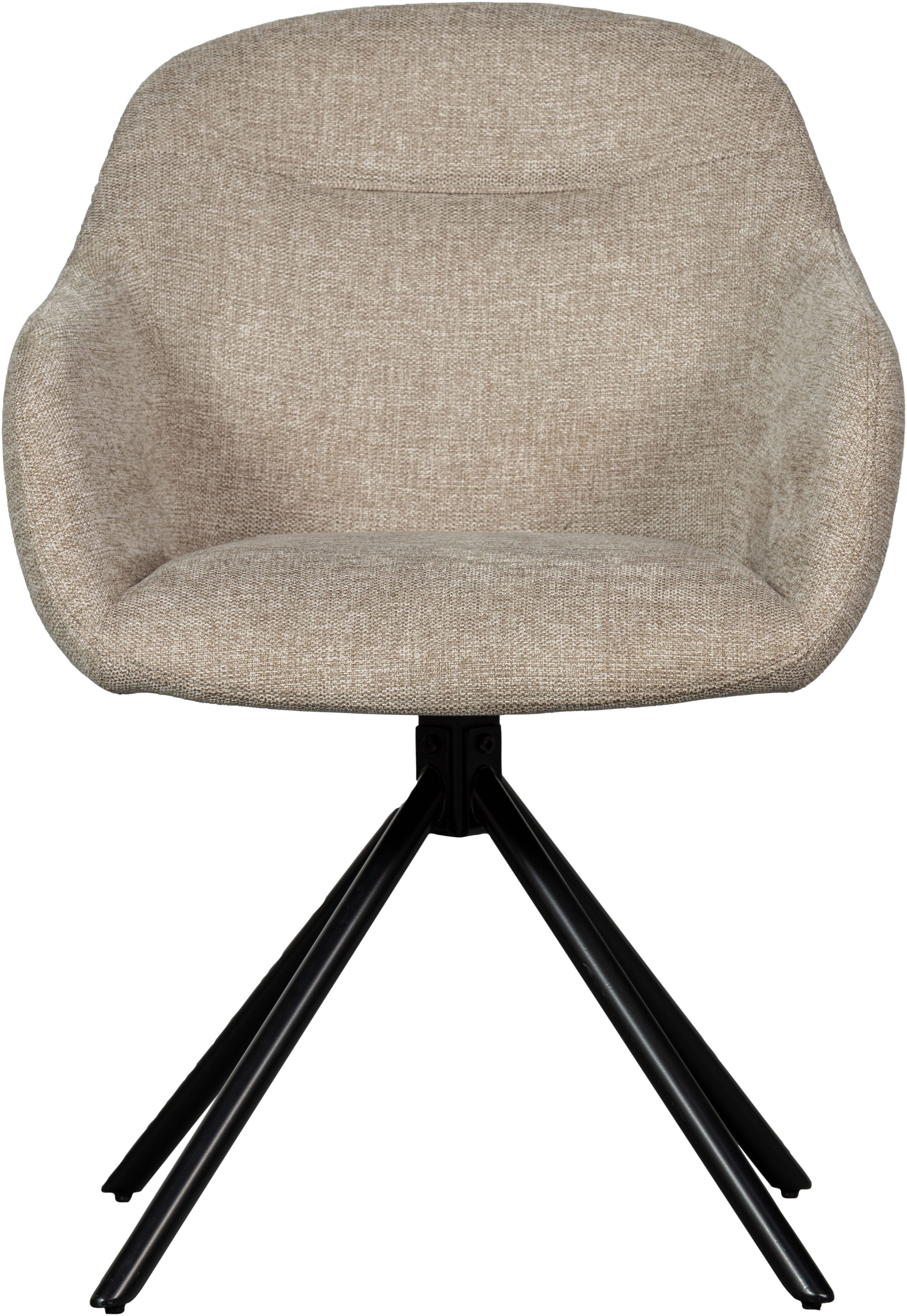 WOOOD Eetkamerstoel Grant Gestoffeerde stoel met draaifunctie, breedte 57 cm (set, 2 stuks)