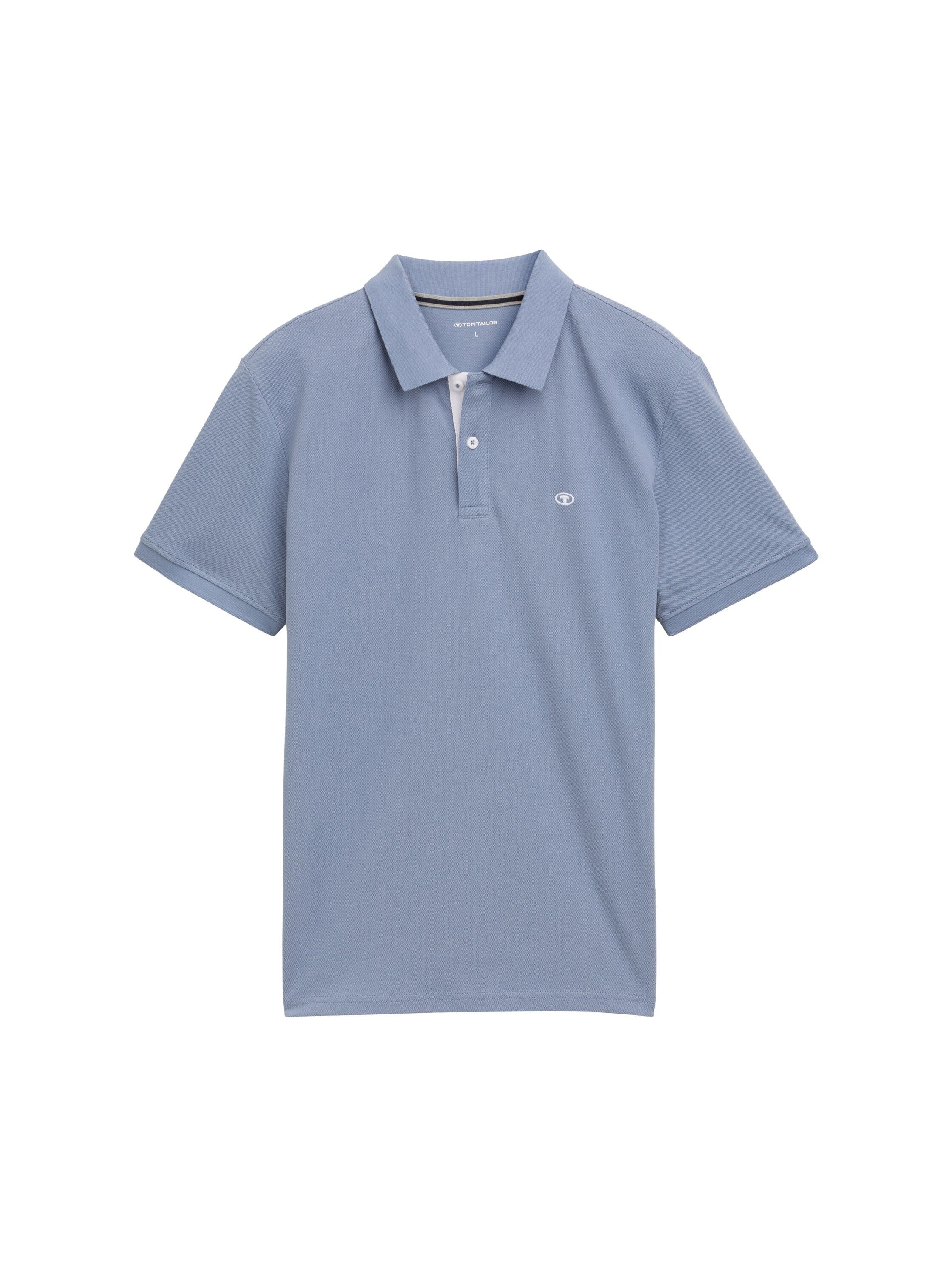 Tom Tailor Poloshirt met contrasterende knoopsluiting