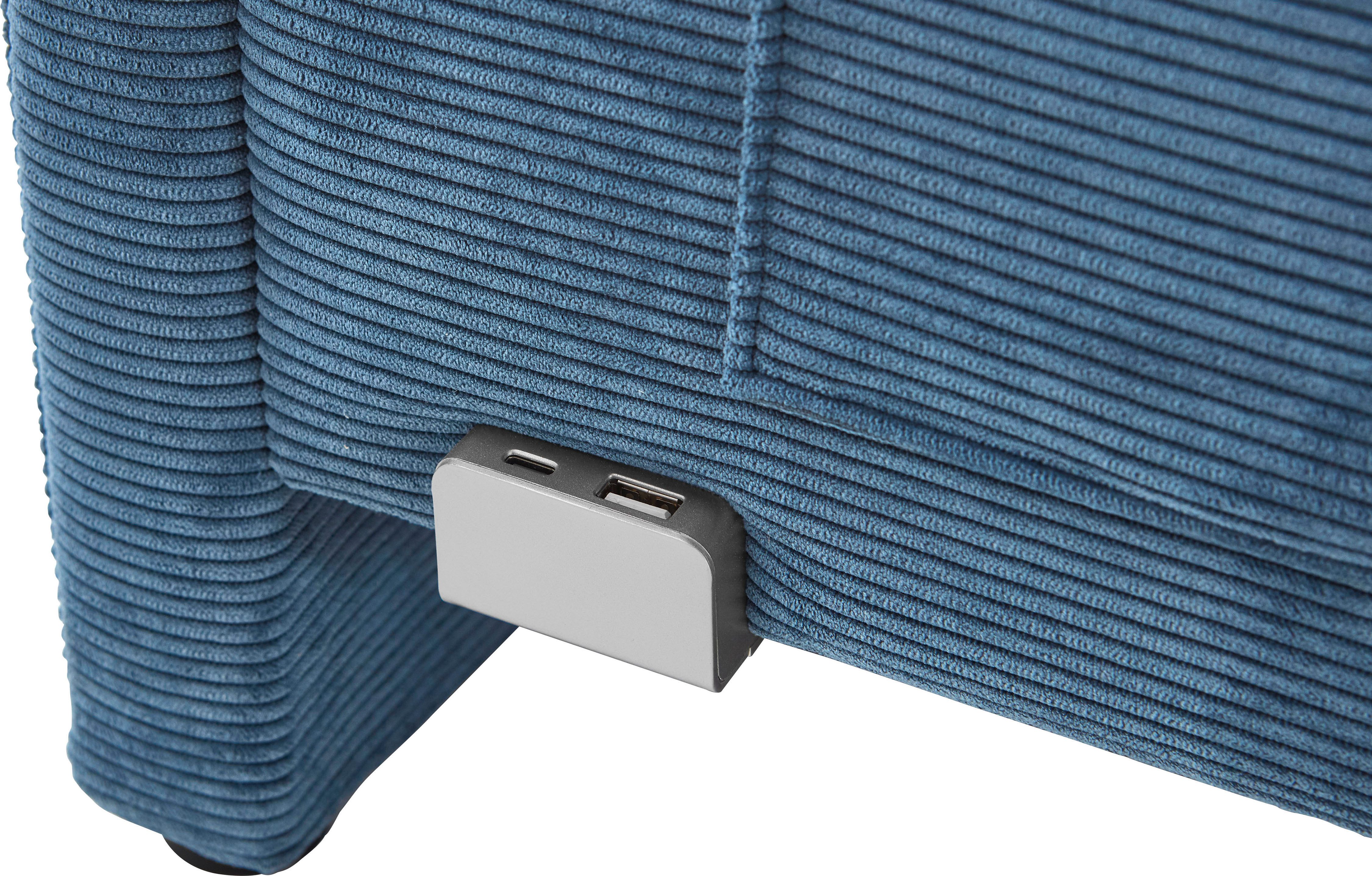 meise.möbel Kinderledikant COOL II Bekleed bed naar keuze met bedkist, tienerbed inclusief USB-aansluitingen