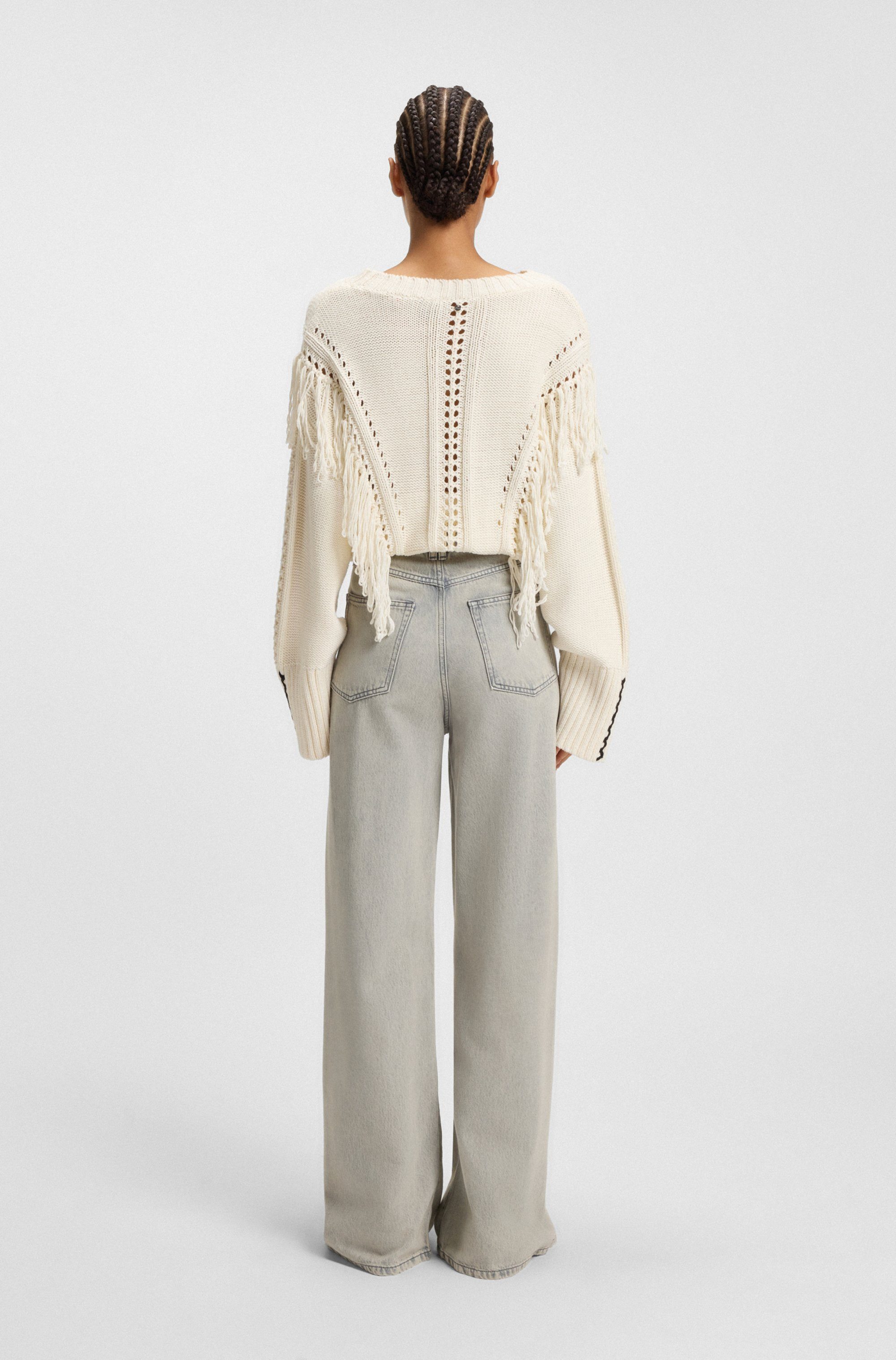 Boss Orange High-waist jeans Marlene High Rise Split Premium Damesmode