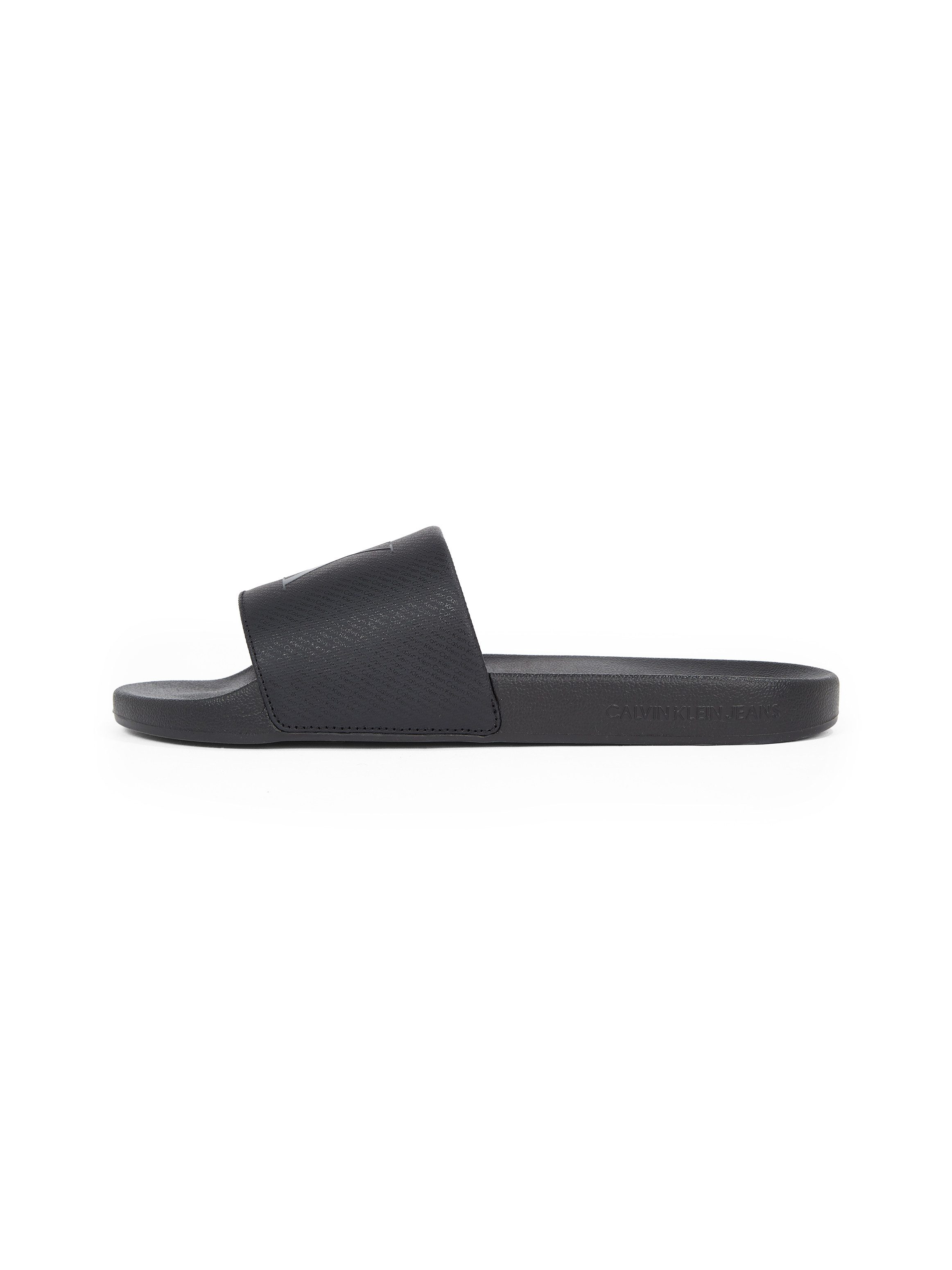 Calvin Klein Badslippers SLIDE AOP PRINT , slippers, poolslides, zomerschoen, strand-schoen met logo