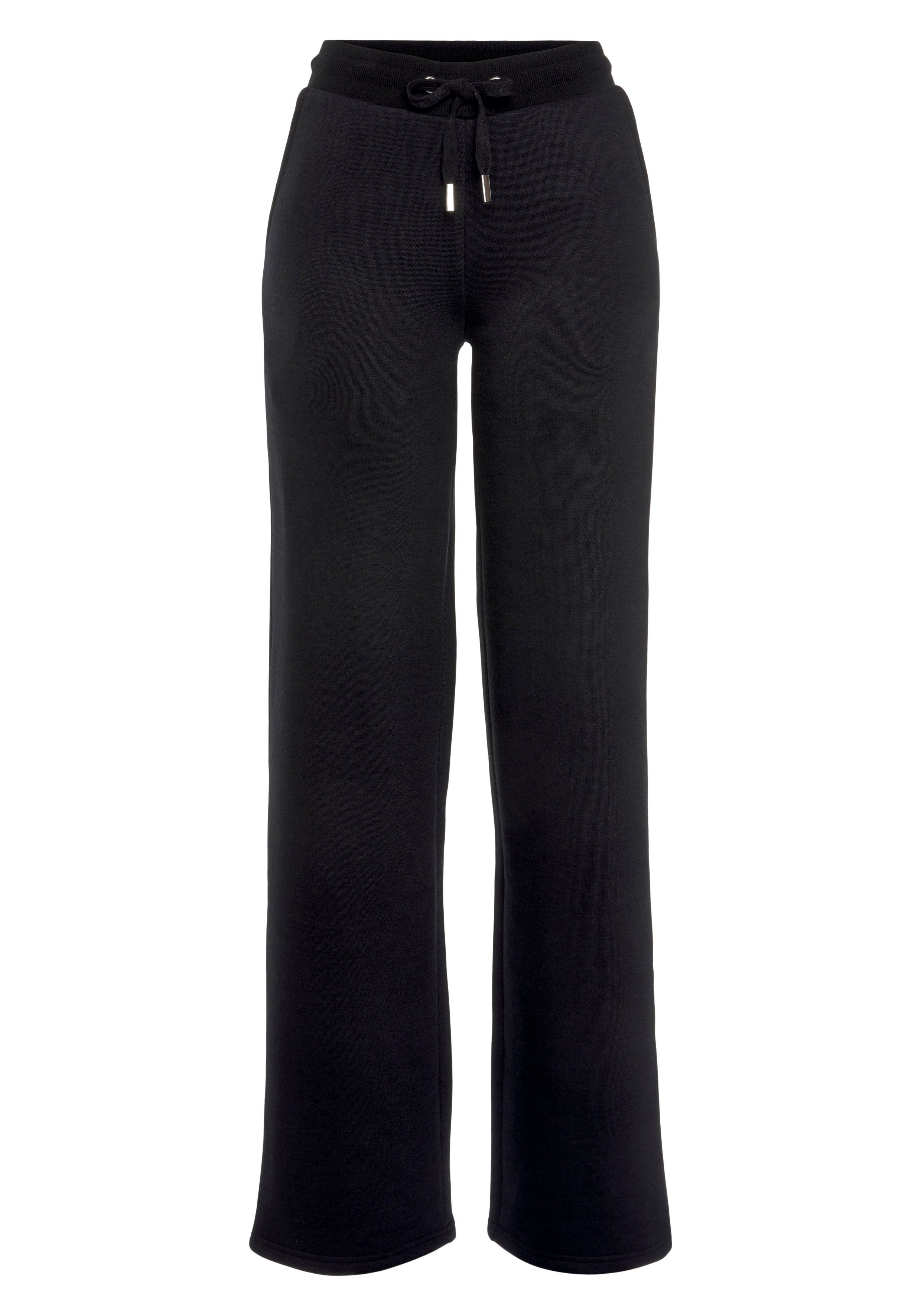 Vivance Relaxbroek -Loungebroek met brede pijpen en van ultra-zachte sweatkwaliteit, loungewear