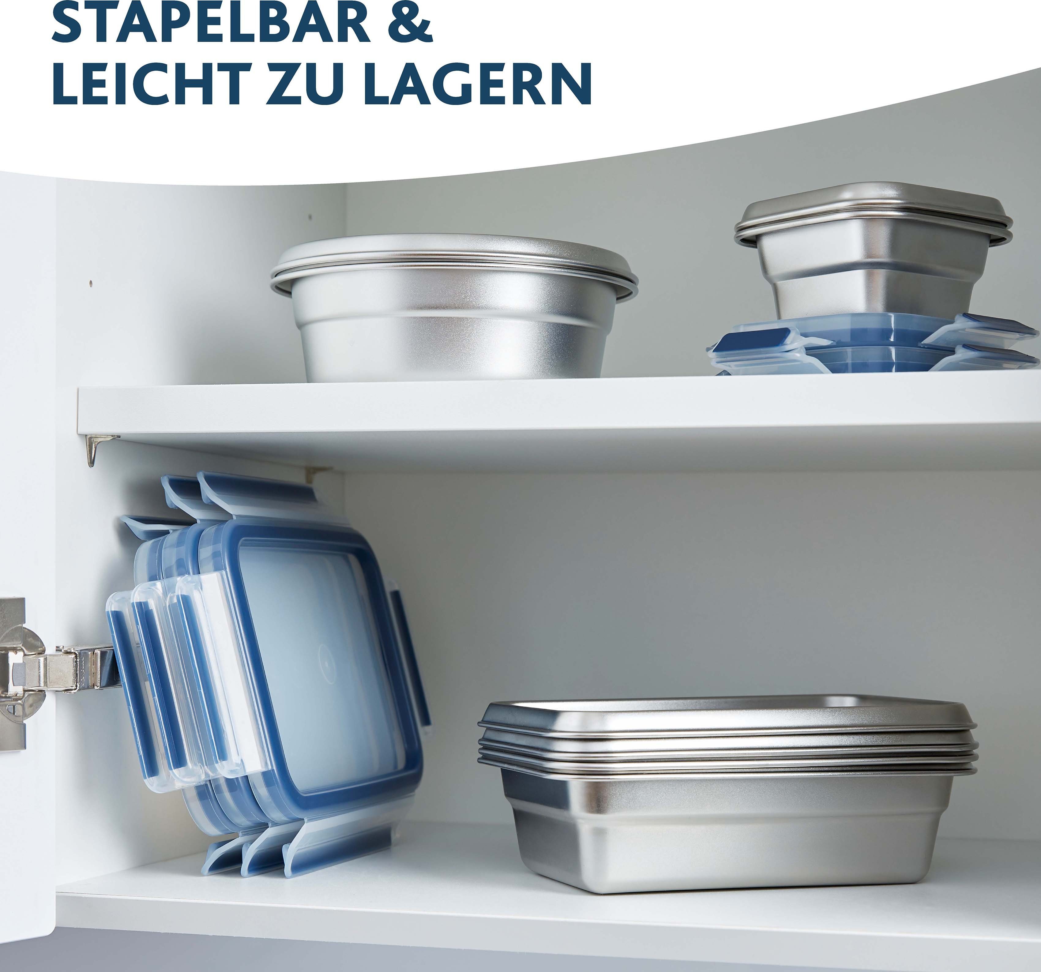 Emsa Vershoudtrommel Clip & Close duurzaam, roestvrij staal, vorst-, vaatwasmachine- en ovenbestendig (set, 1-delig)
