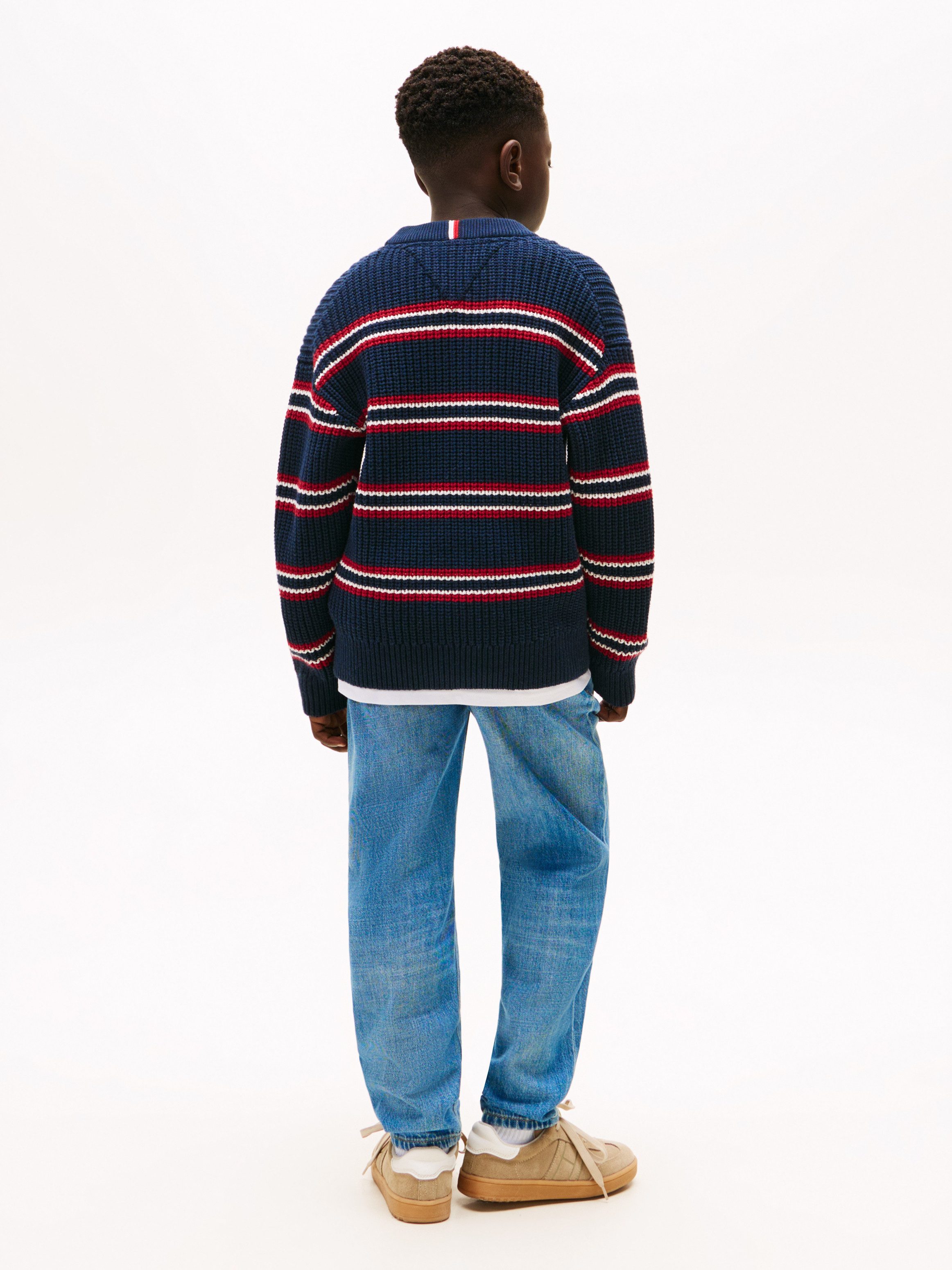Tommy Hilfiger Gebreide trui HALF CARDIGAN C-NECK SWEATER