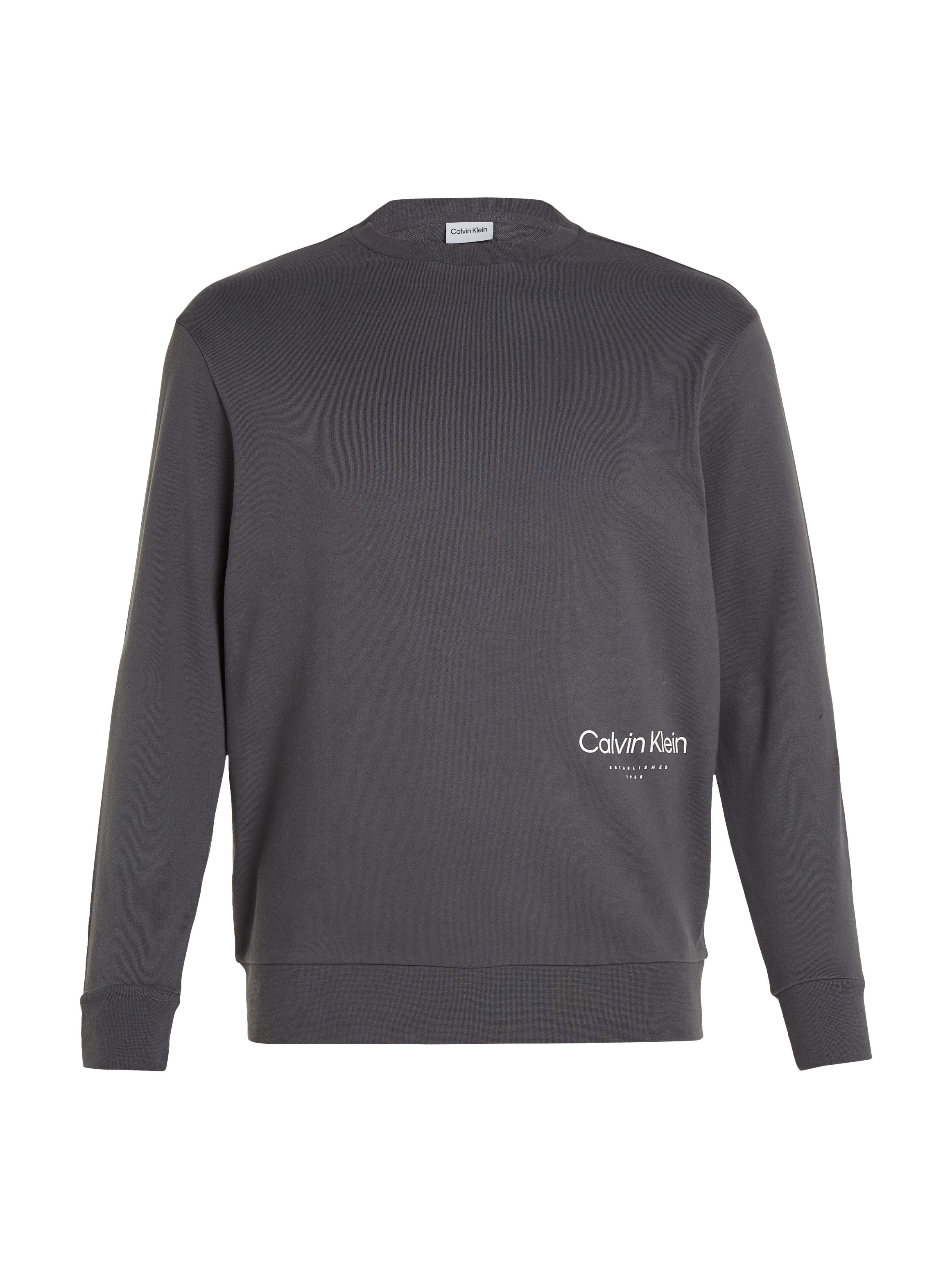 Calvin Klein Sweatshirt BT_OFF PLACEMENT LOGO SWEATSHIRT in grote maten met logo-opschrift