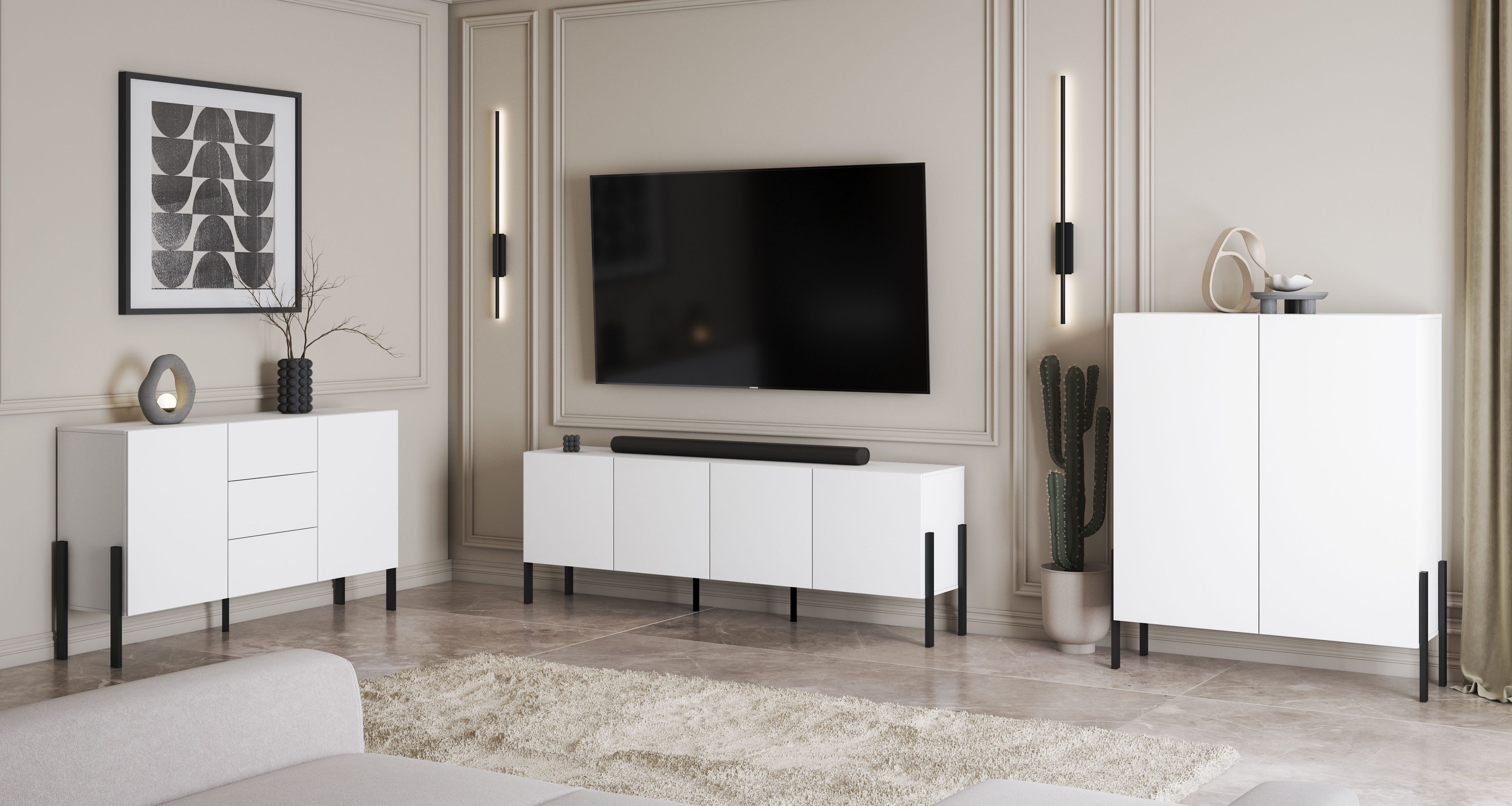 INOSIGN Dressoir Jukon, breedte 150 of 180 cm, moderne grepless commode