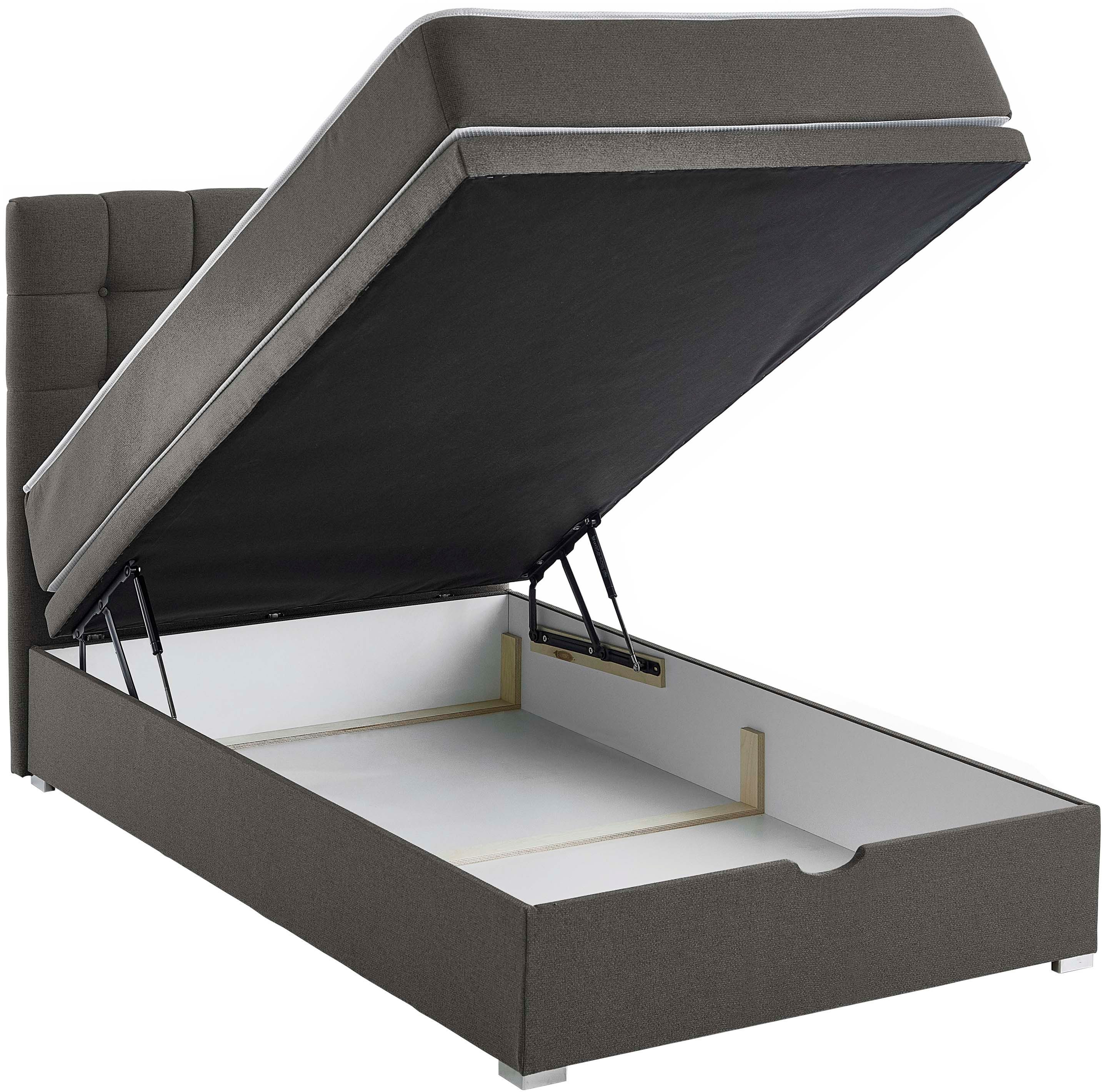 ATLANTIC home collection Boxspring Riona, uitbreidbaar naar een dubbel- en familiebad keuze uit 120x200cm pocketveringmatras of zonder matras