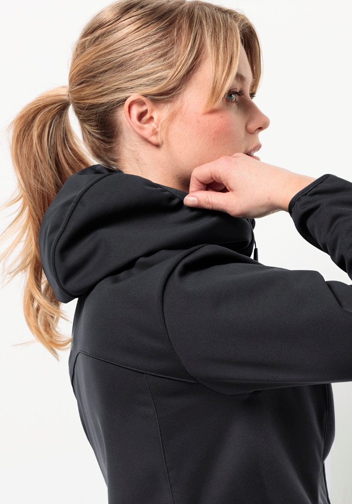 Jack Wolfskin Softshell-jack WINDHAIN HOODY W