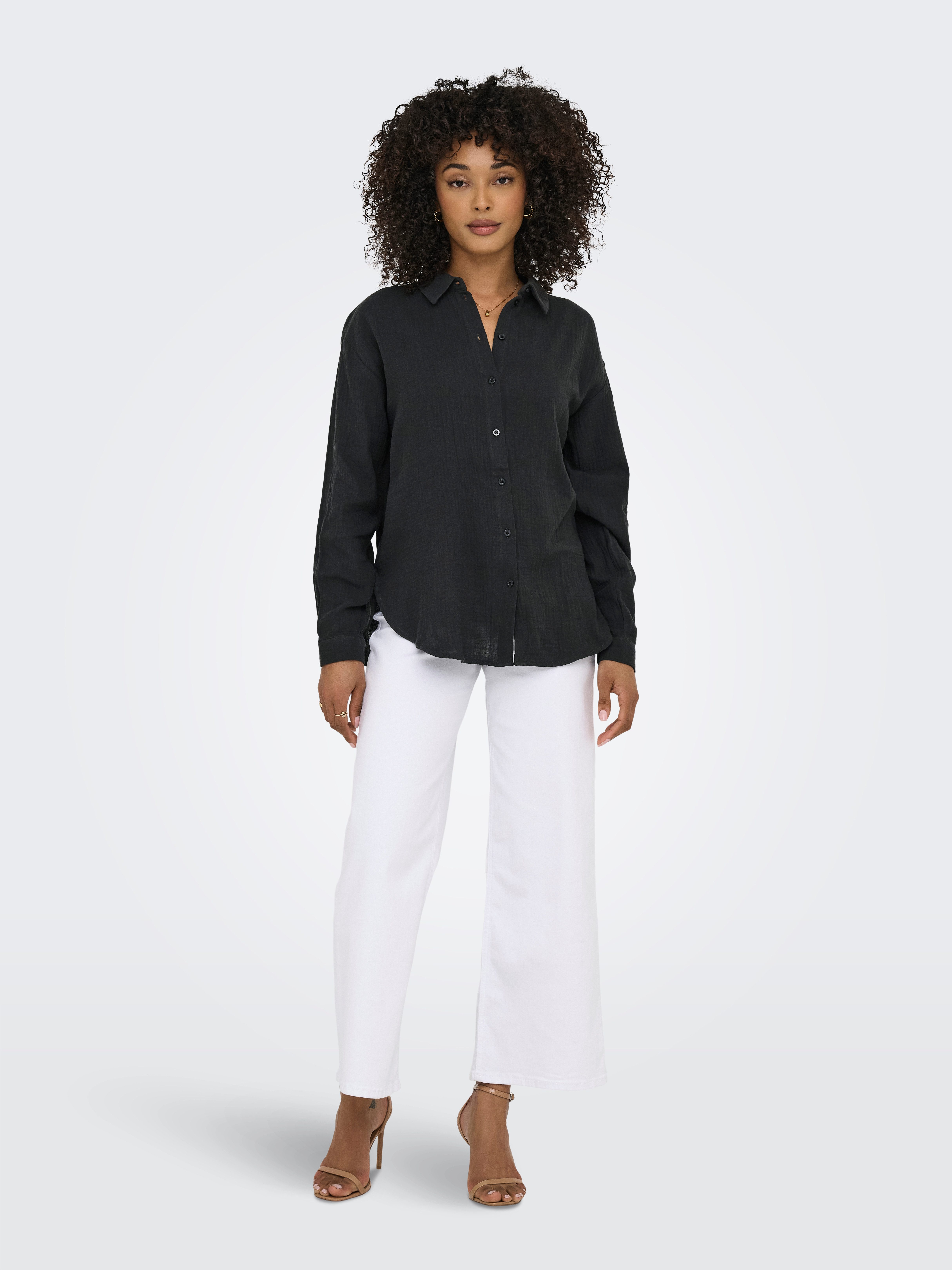 JDY Overhemdblouse JDYTHEIS LIFE L/S LOOSE SHIRT WVN NOOS