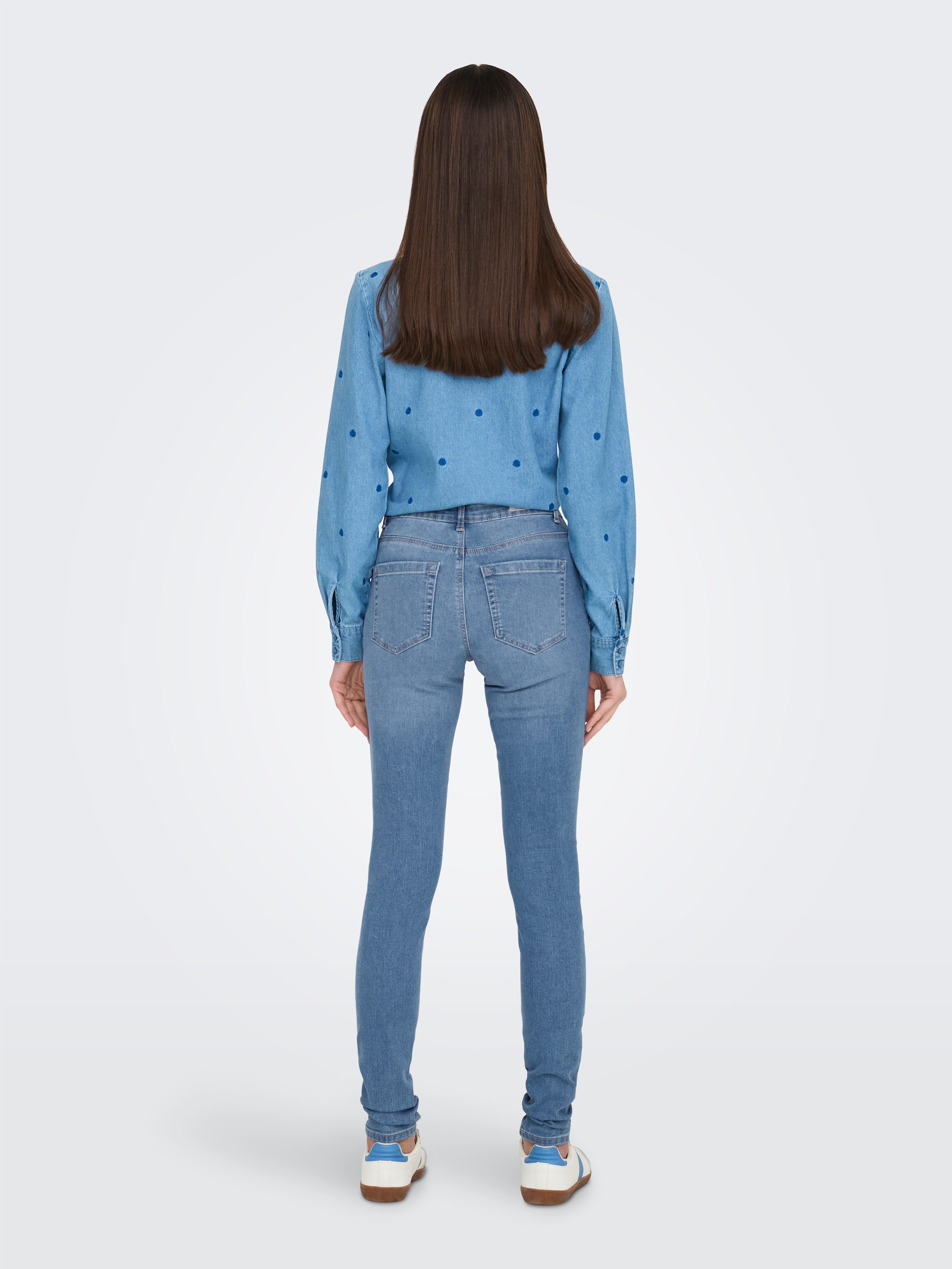 Only Skinny fit jeans ONLWAUW MID WAIST SK VIS BUT DNM