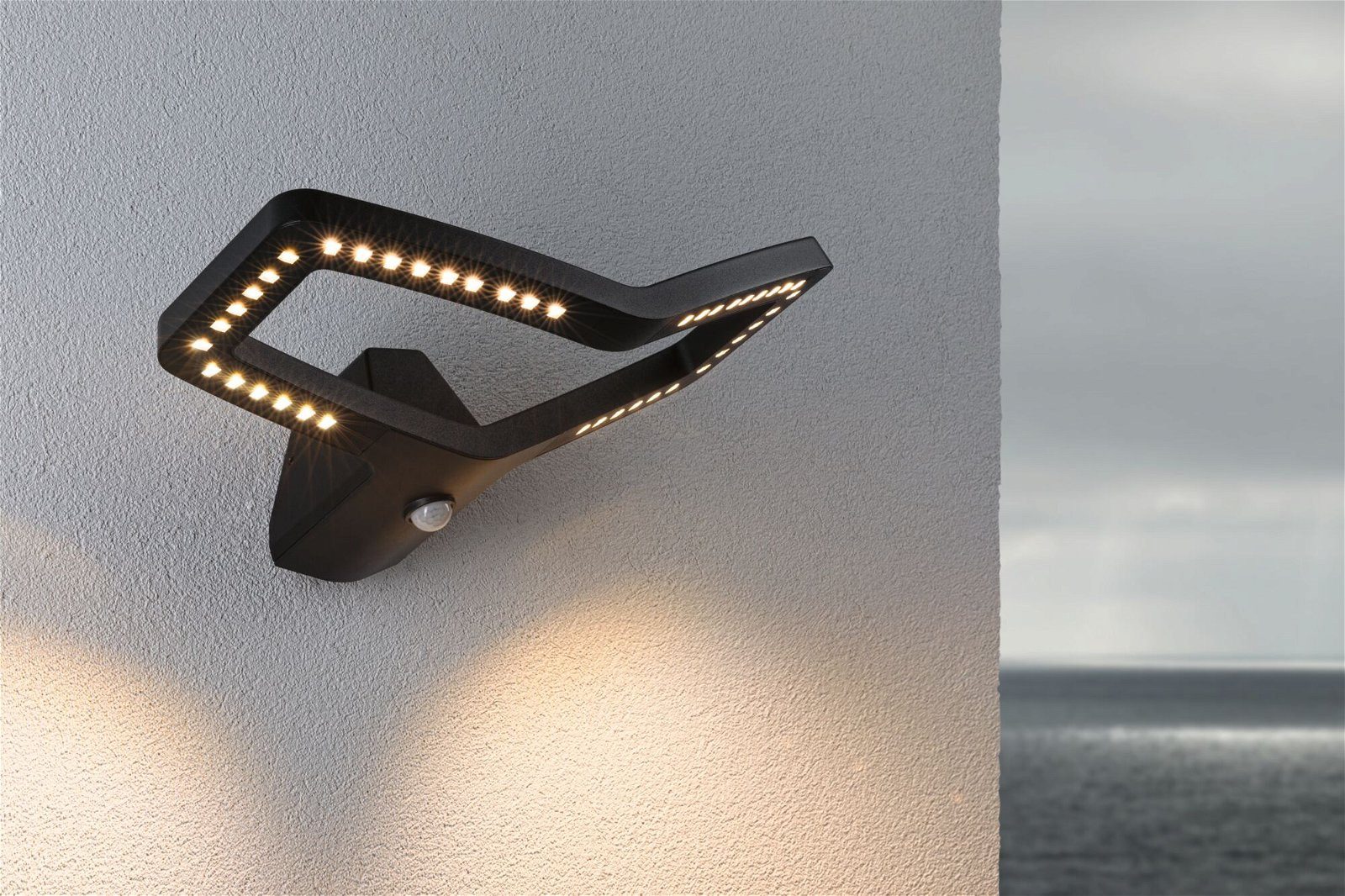 Paulmann Led-wandlamp voor buiten Alara IP44 vierkant 375x270mm RGBW+ 10W 450lm 230V antraciet metaal (1 stuk)