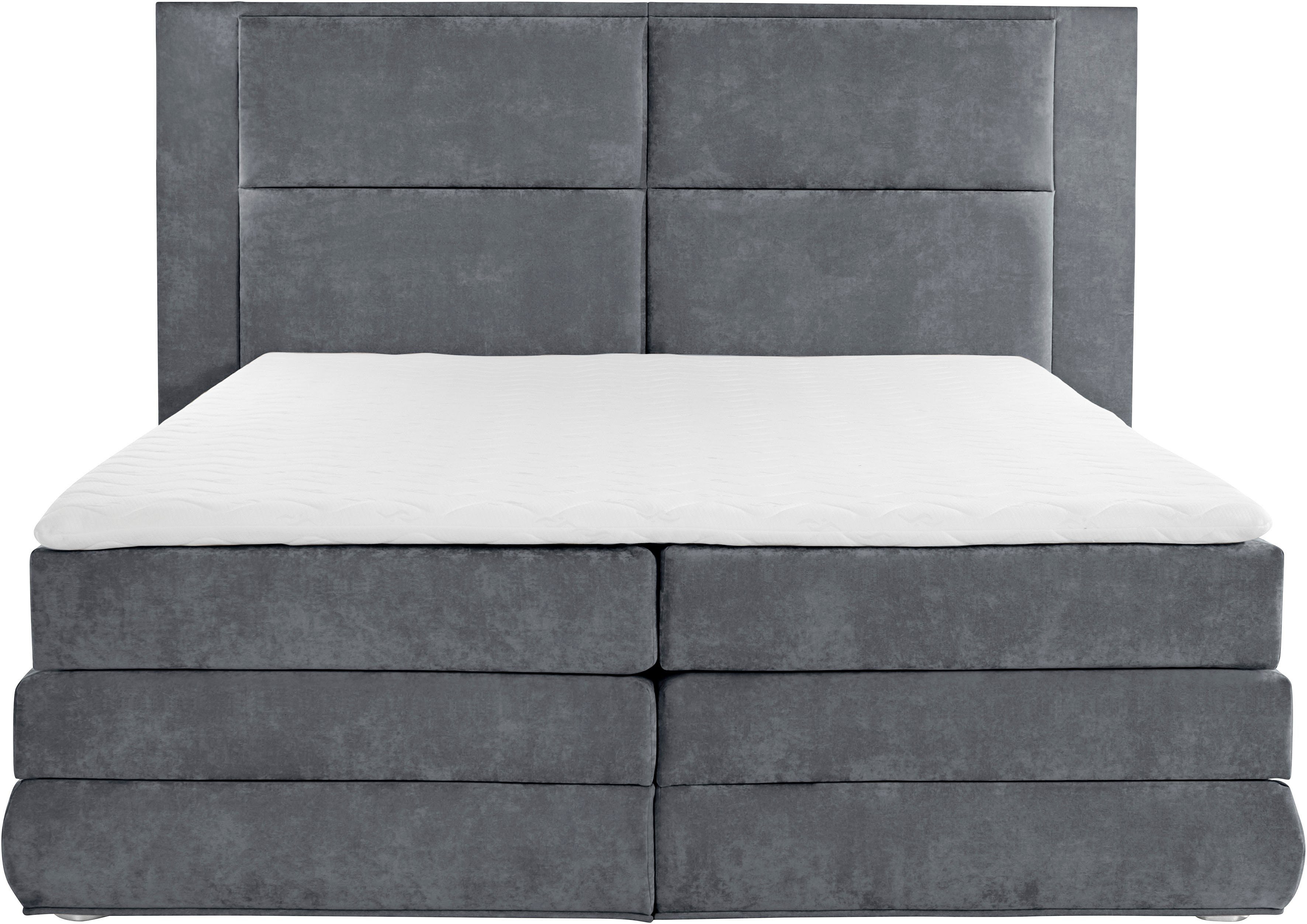 COLLECTION AB Boxspring Copenhagen inclusief bedkist, topmatras, naar keuze met ledverlichting