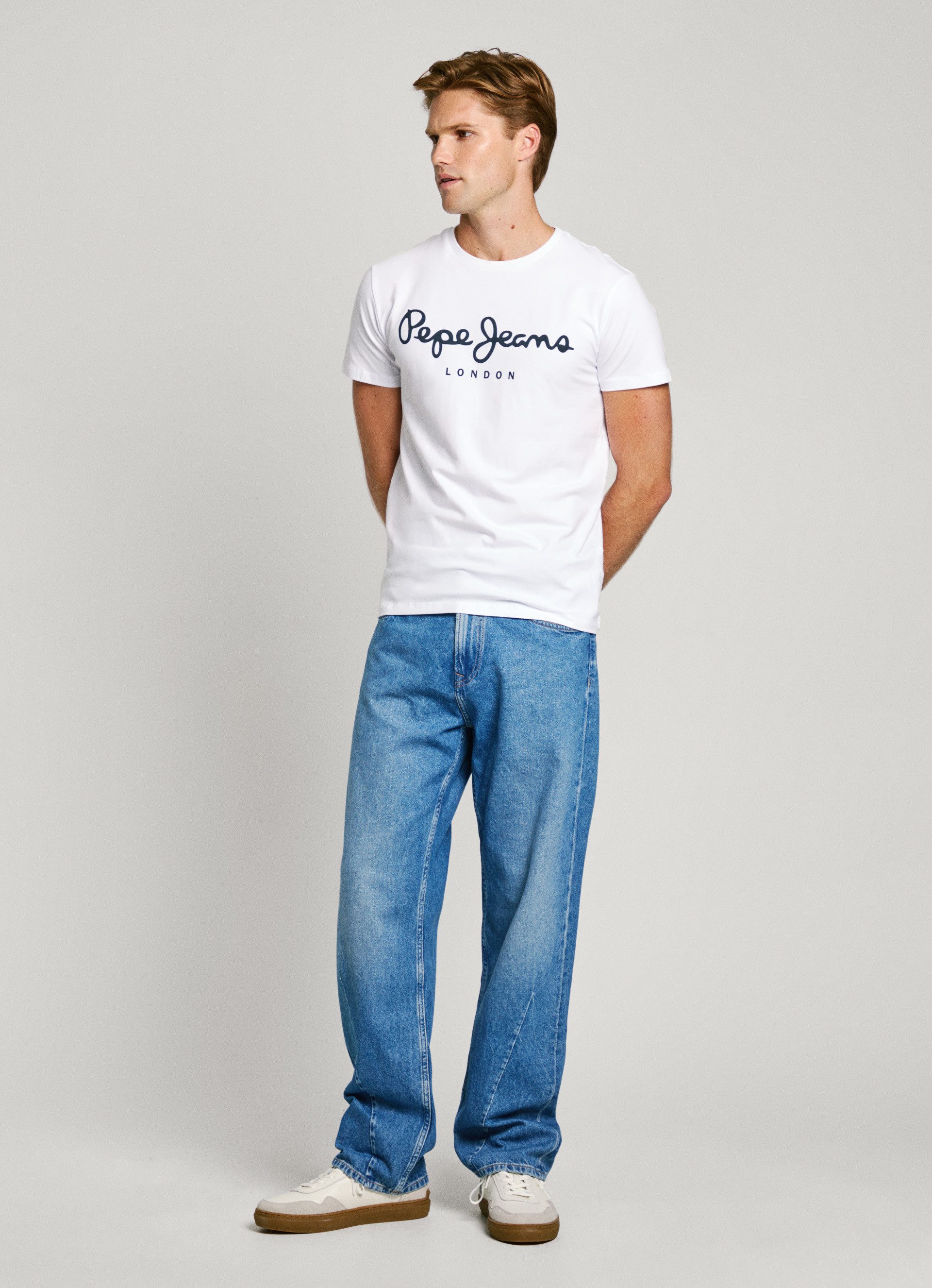 Pepe Jeans T-shirt met merkprint voor