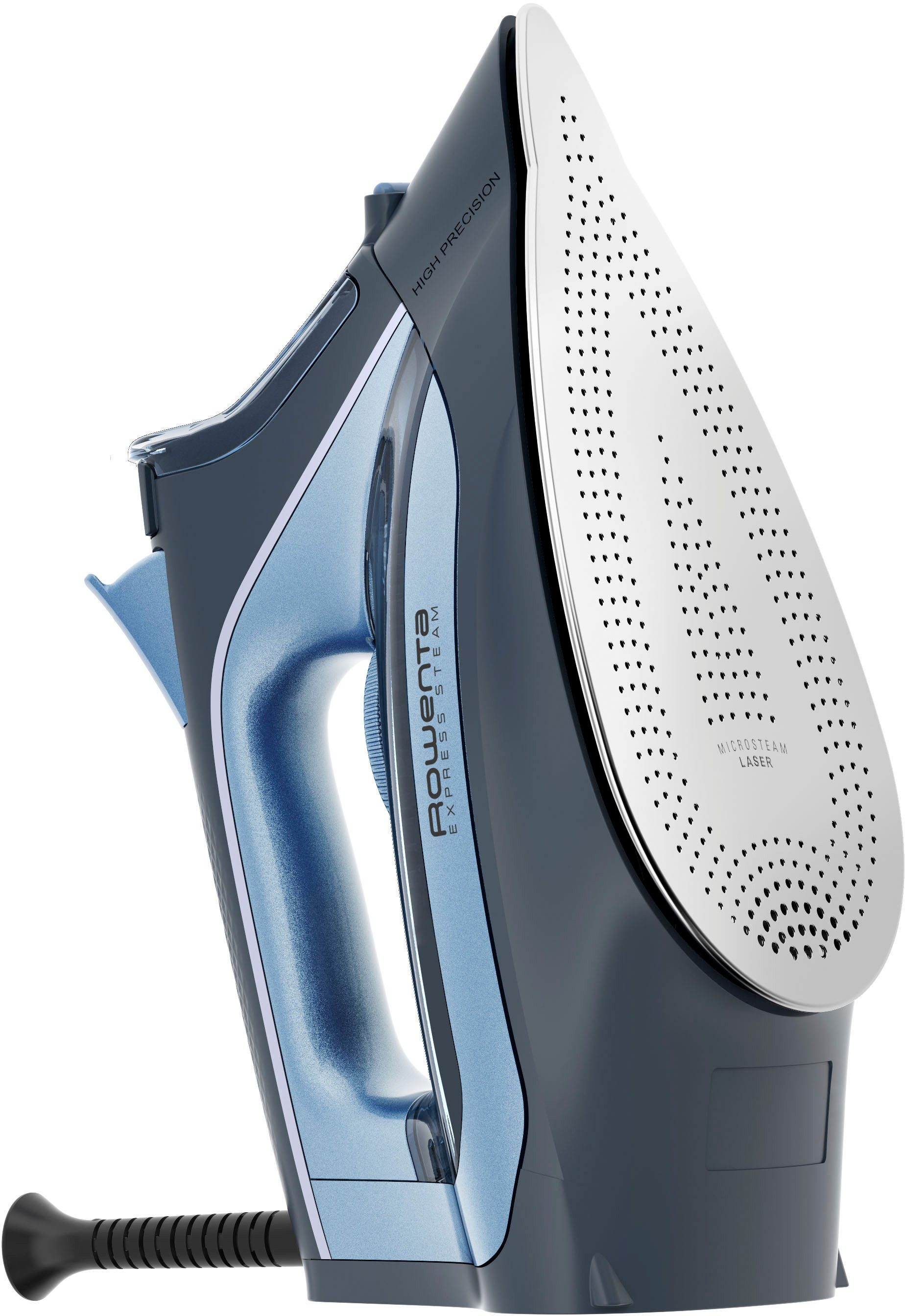 Rowenta Stoomstrijkijzer Express Steam, donkerblauw/lichtblauw, Eco-functie Continue stoomopbrengst 40 g/min, stoomstoot 160 g/min, druppelstop, DW4320