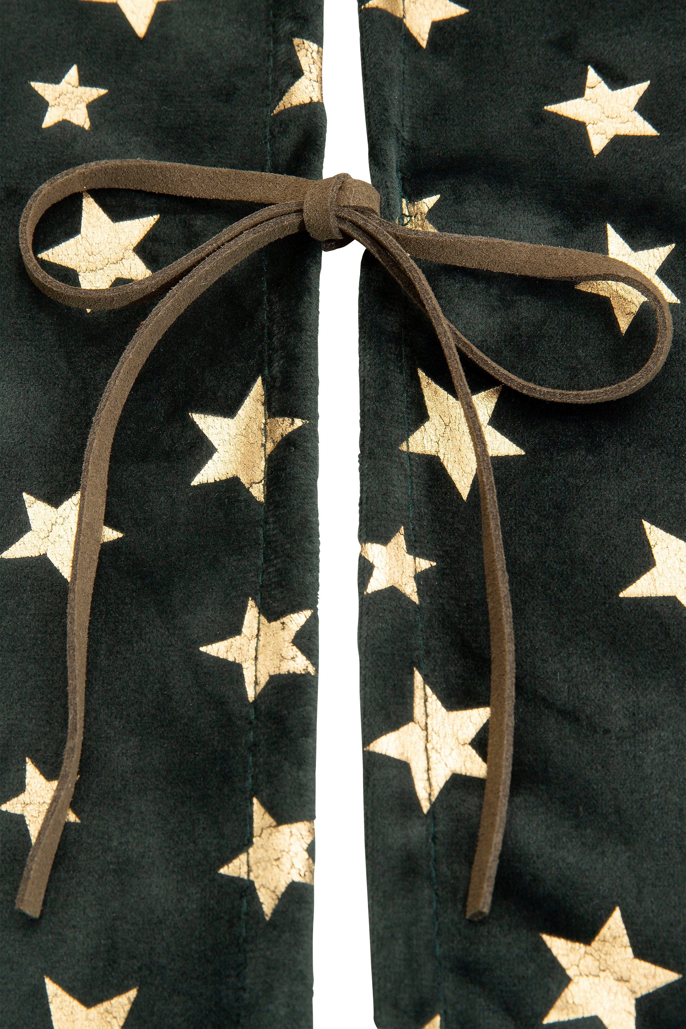 Leonique Kerstboomdeken Madelynn, kerstversiering, kerstversiering Kerstboomrok, met goudkleurige sterretjes, ø ca. 90 cm (1 stuk)